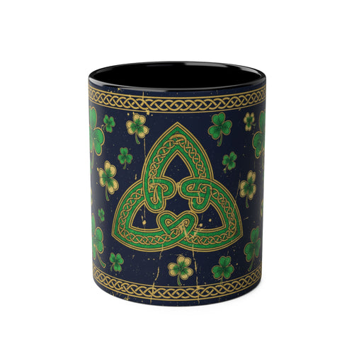 Celtic Trinity Knot Coffee Mug — Shamrock St. Patrick’s Day 11oz