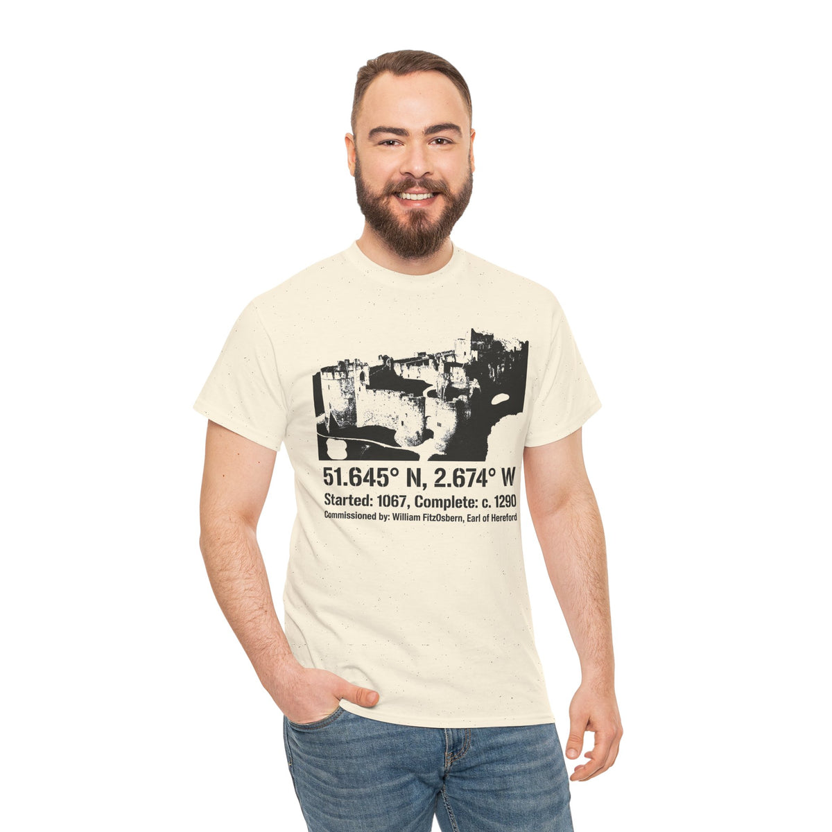 Chepstow Castle T-Shirt — Welsh Medieval Fortress Tee — product image 7