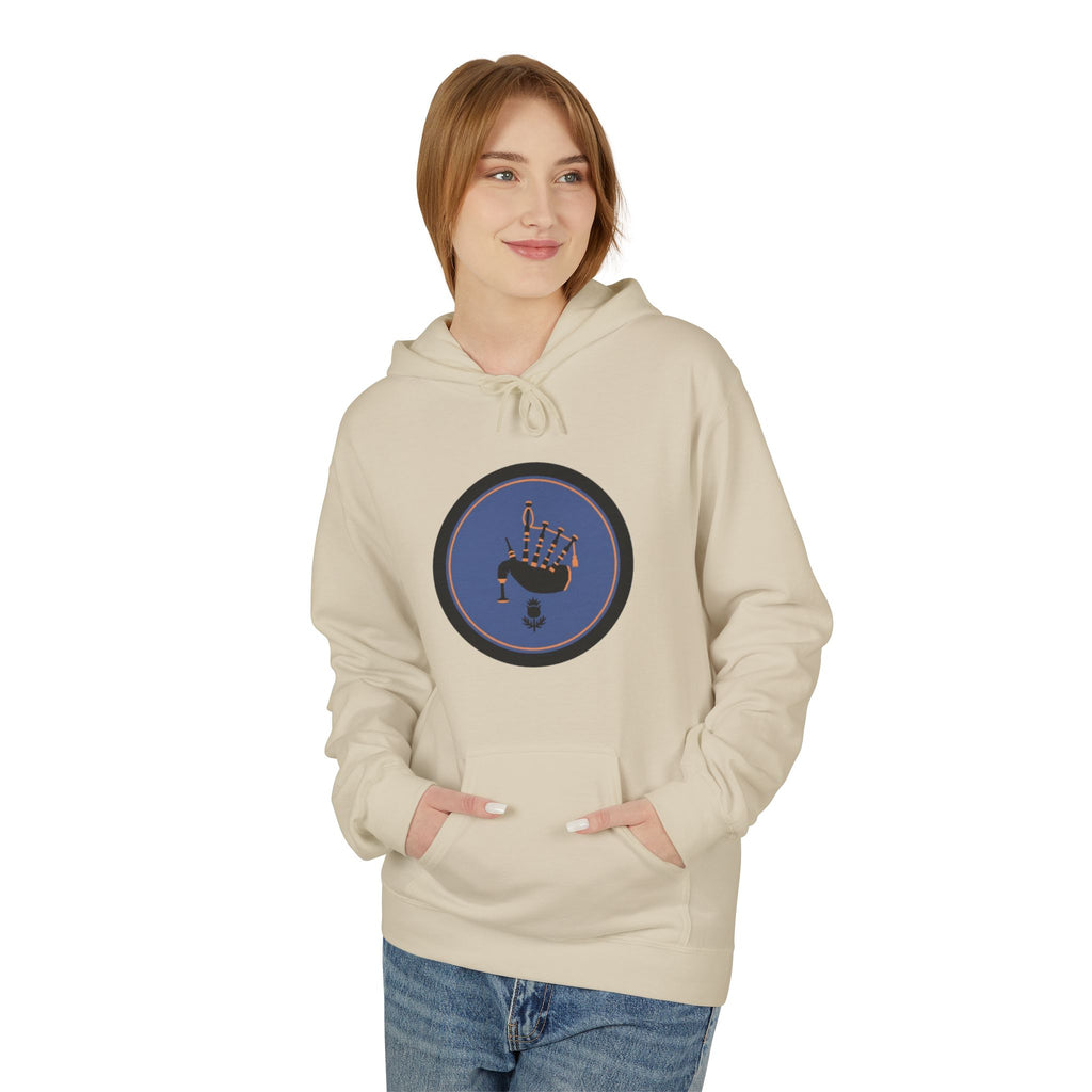 Space Astronaut Helmet Hoodie — Retro Blue Circle Graphic Hoodie