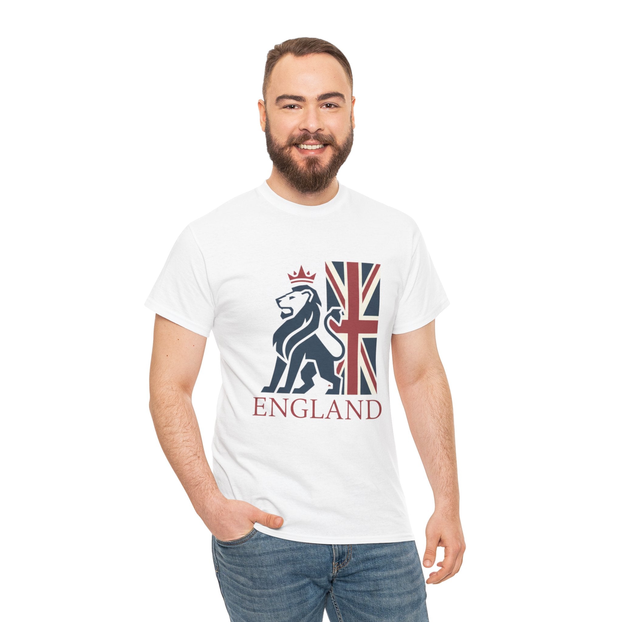 England Lion Flag T-Shirt — British Pride Graphic Tee