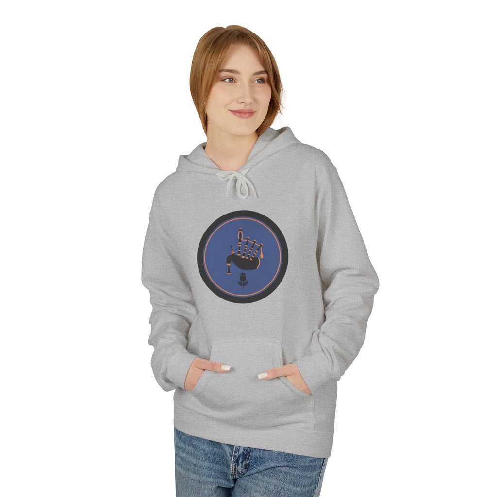 Space Astronaut Helmet Hoodie — Retro Blue Circle Graphic Hoodie