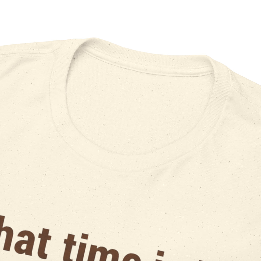 Pierogi Time T‑Shirt — "What time is it? Pierogi time!" Vintage Clock Food Tee
