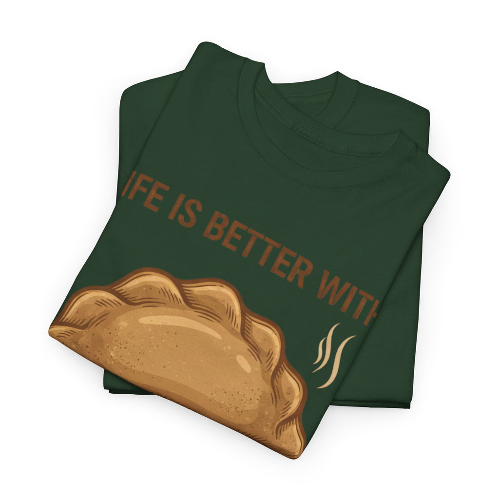Pierogi T-Shirt — "Life Is Better With Pierogi" Funny Foodie Tee