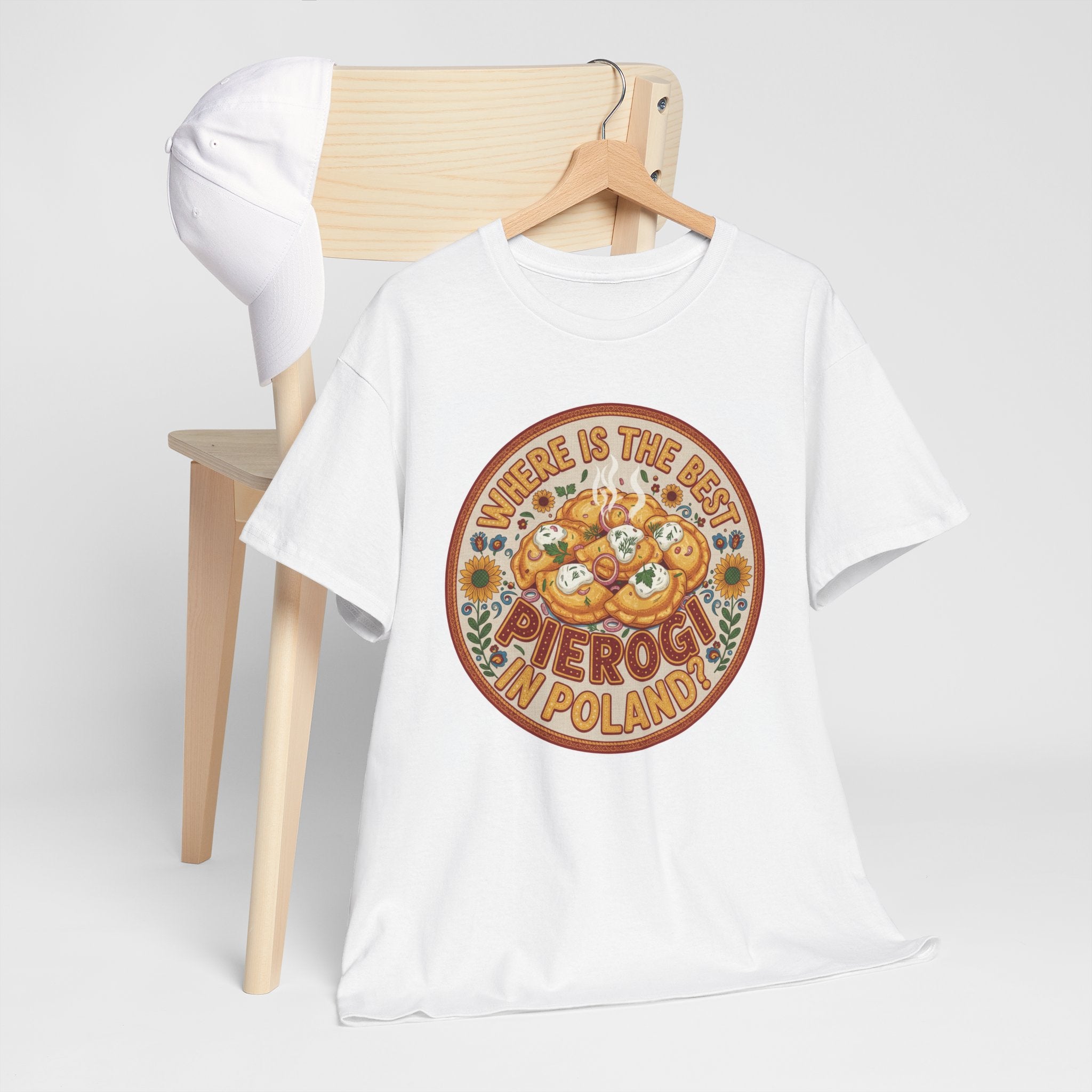Pierogi Shirt - "Pierogi Are the Best in Poland" Retro Food Tee