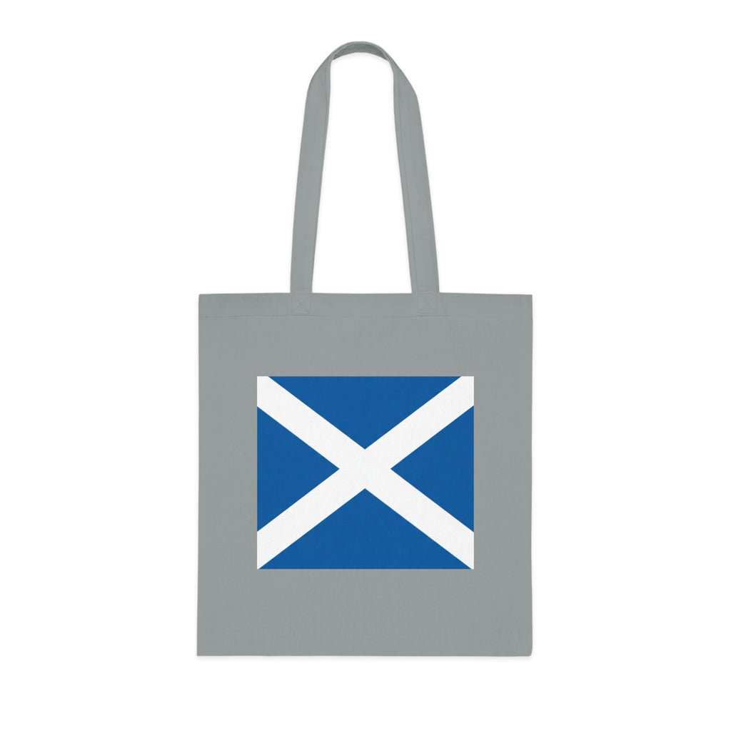 Scottish Saltire Cotton Tote Bag — Scotland Flag Eco Shopper