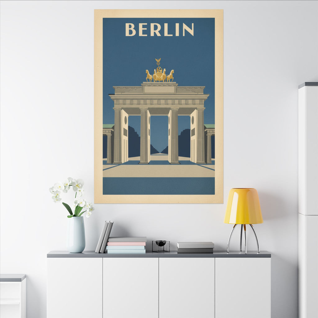 Berlin Brandenburger Tor Matte Canvas Print
