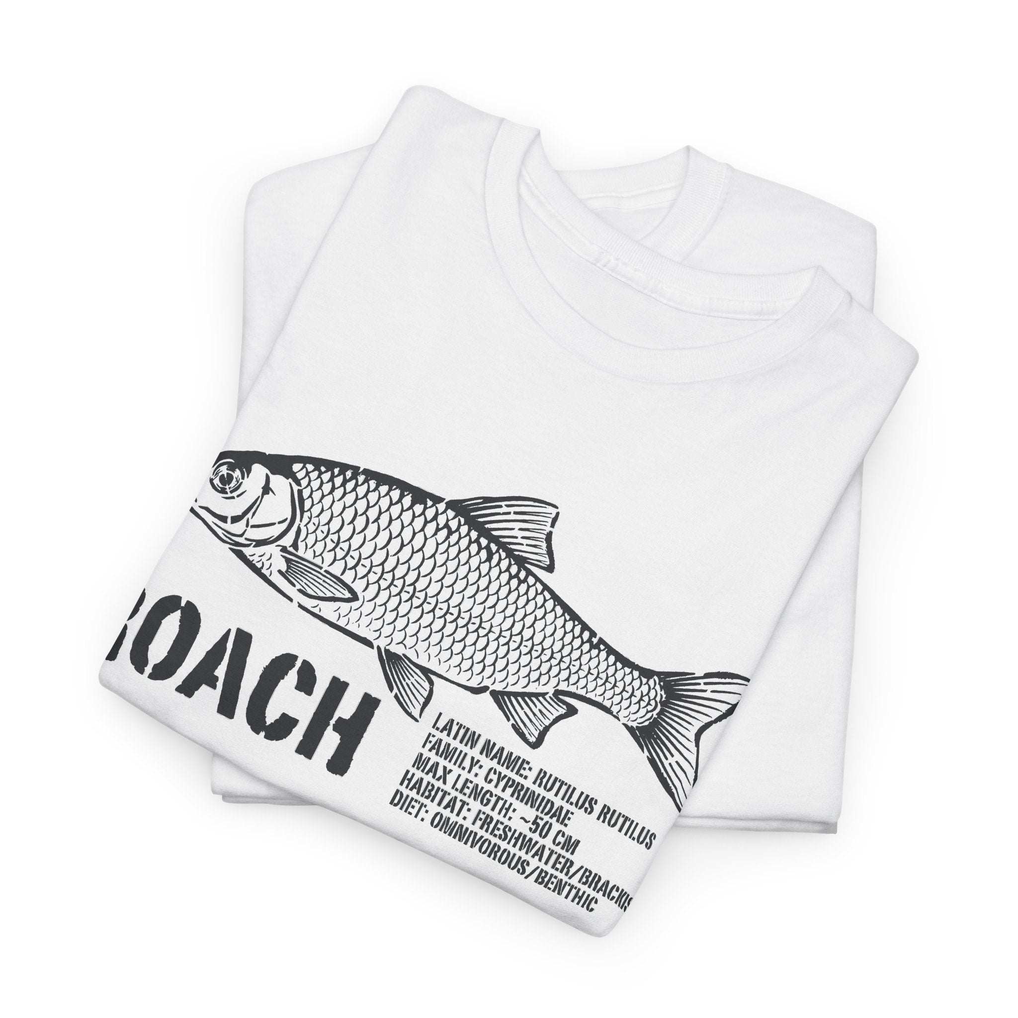 Roach Fish Sketch Tee — Vintage Angler Graphic T-Shirt