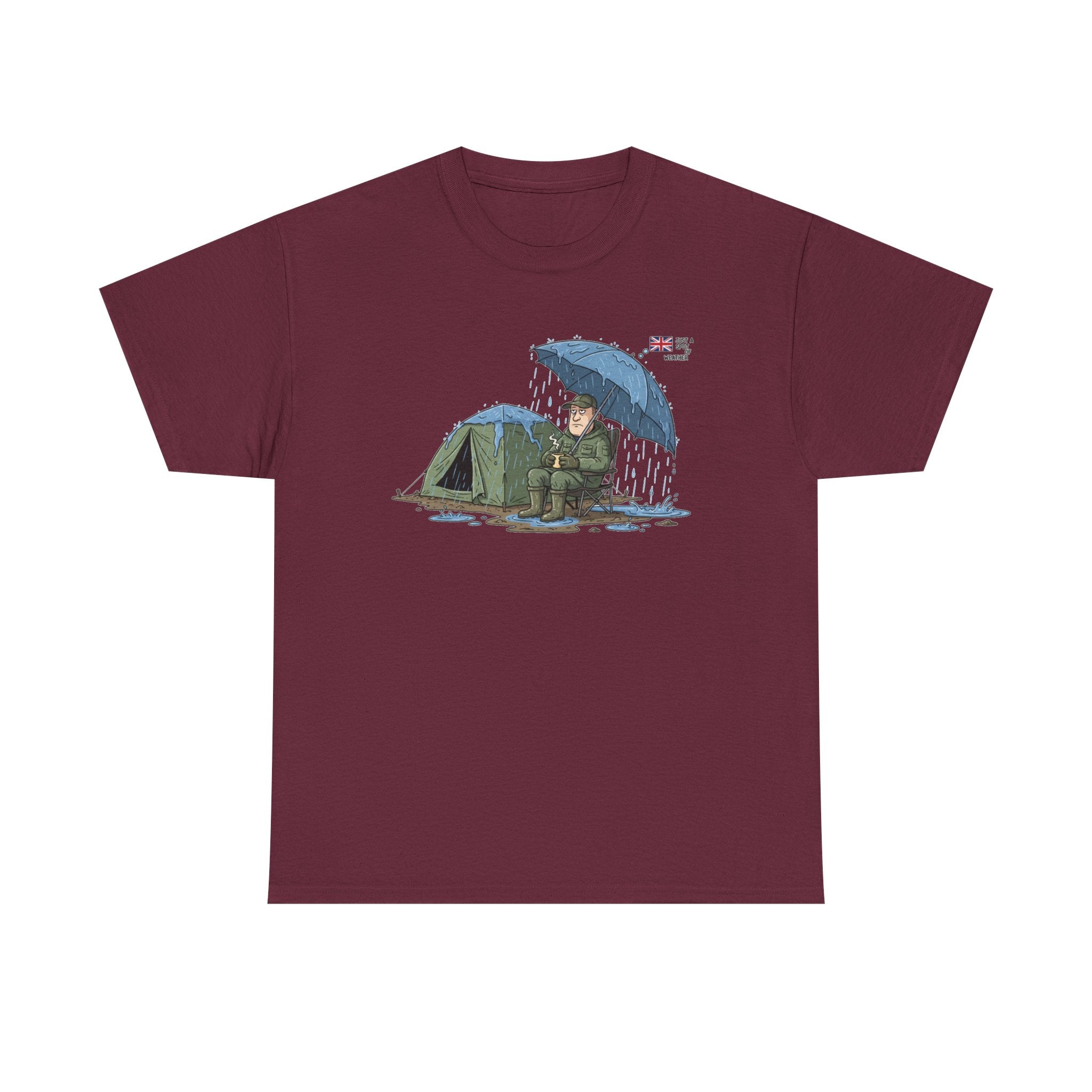 Retro Mountain Camper Graphic T-Shirt — Vintage Van Life Adventure Tee