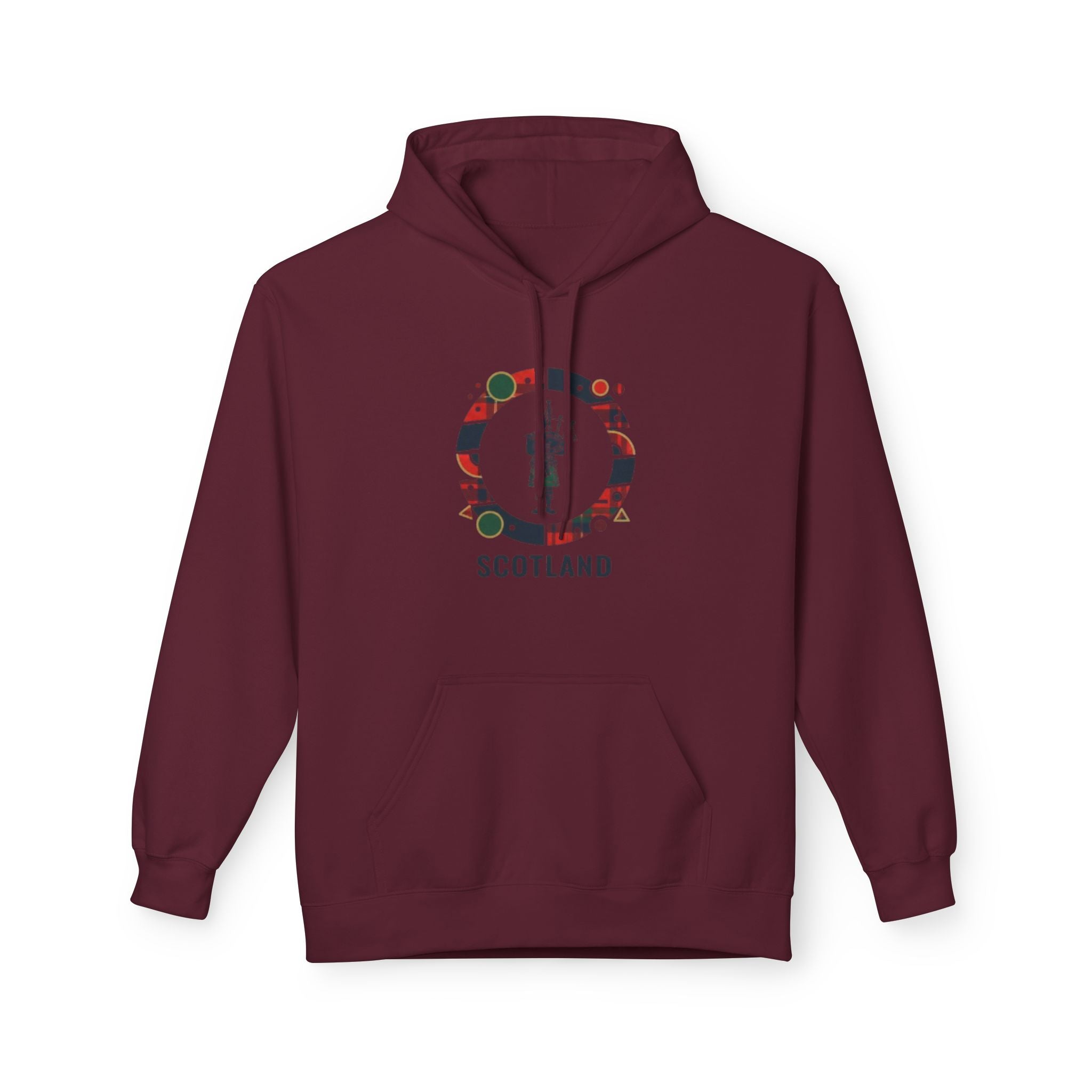 Scotland Crest Graphic Hoodie — Scottish Flag & Thistle Travel Souvenir