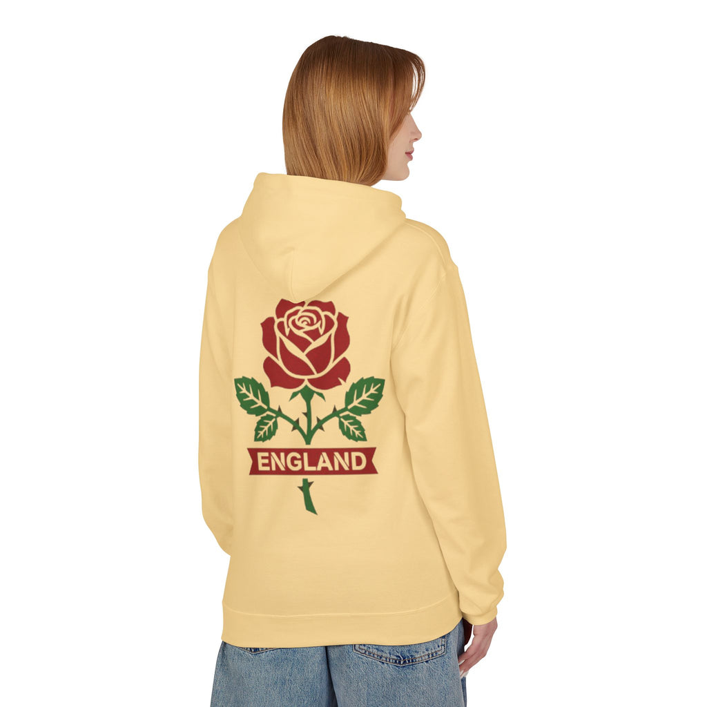 England Rose Hoodie – Classic Red Rose Emblem Sweatshirt