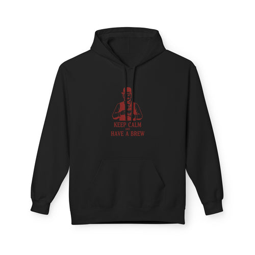 Coffee Lover Hoodie — "Keep Calm Have a Brew" Vintage Barista Sweatshirt