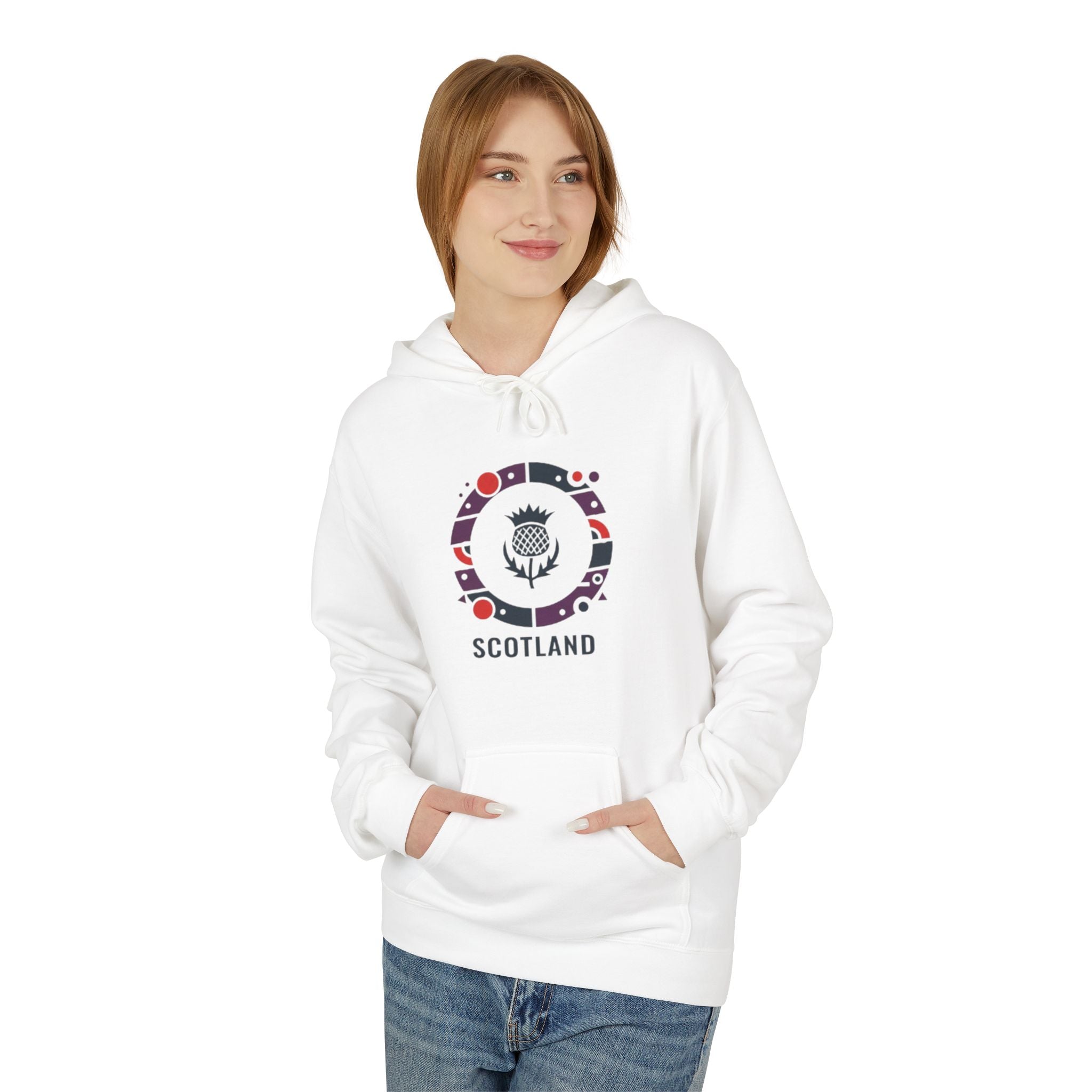Scotland Crest Hoodie — Modern Celtic Emblem Travel & Pride Pullover