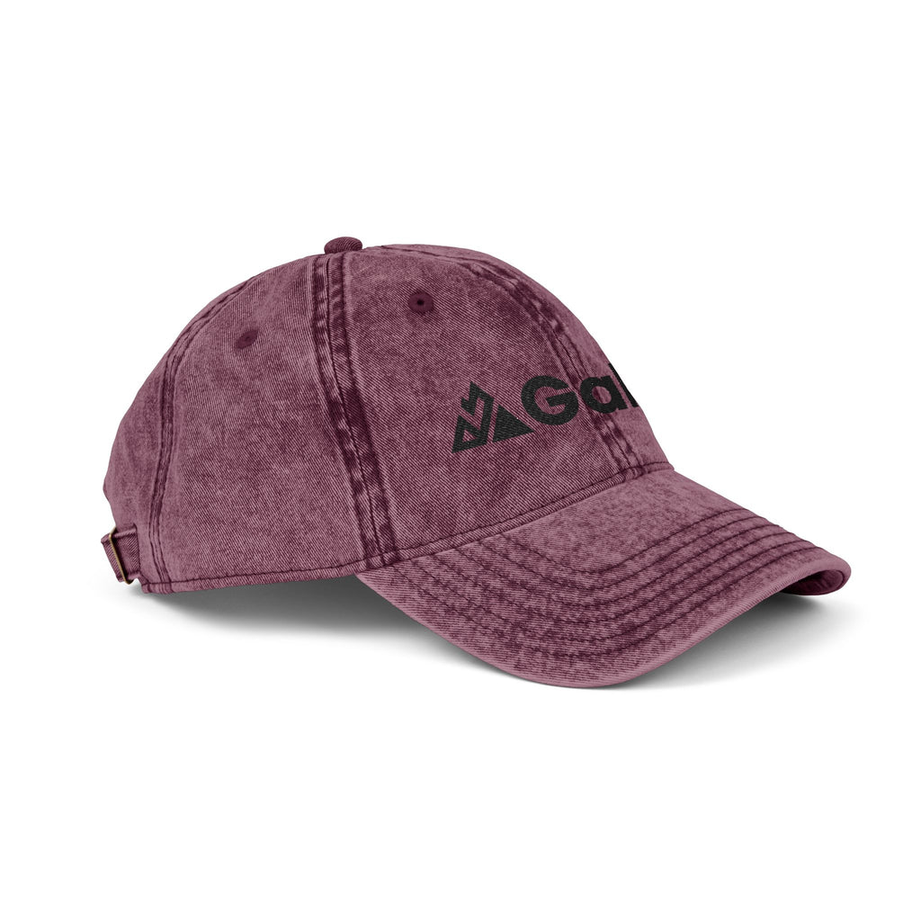 Vintage Embroidered Cap – Distressed Gray ‘GALLUS’ Patch Hat