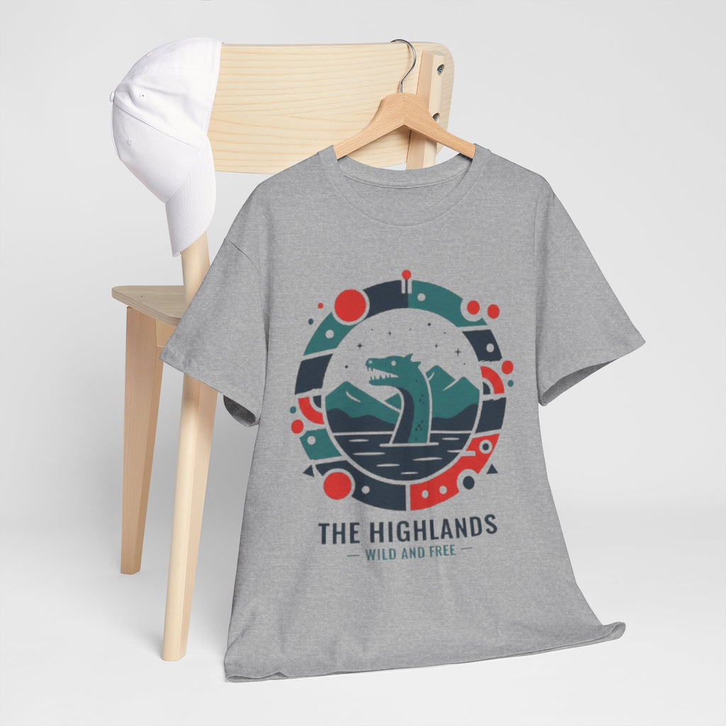 Highlands Waves Tee — "The Highlands: Wild and Free" Graphic T‑Shirt