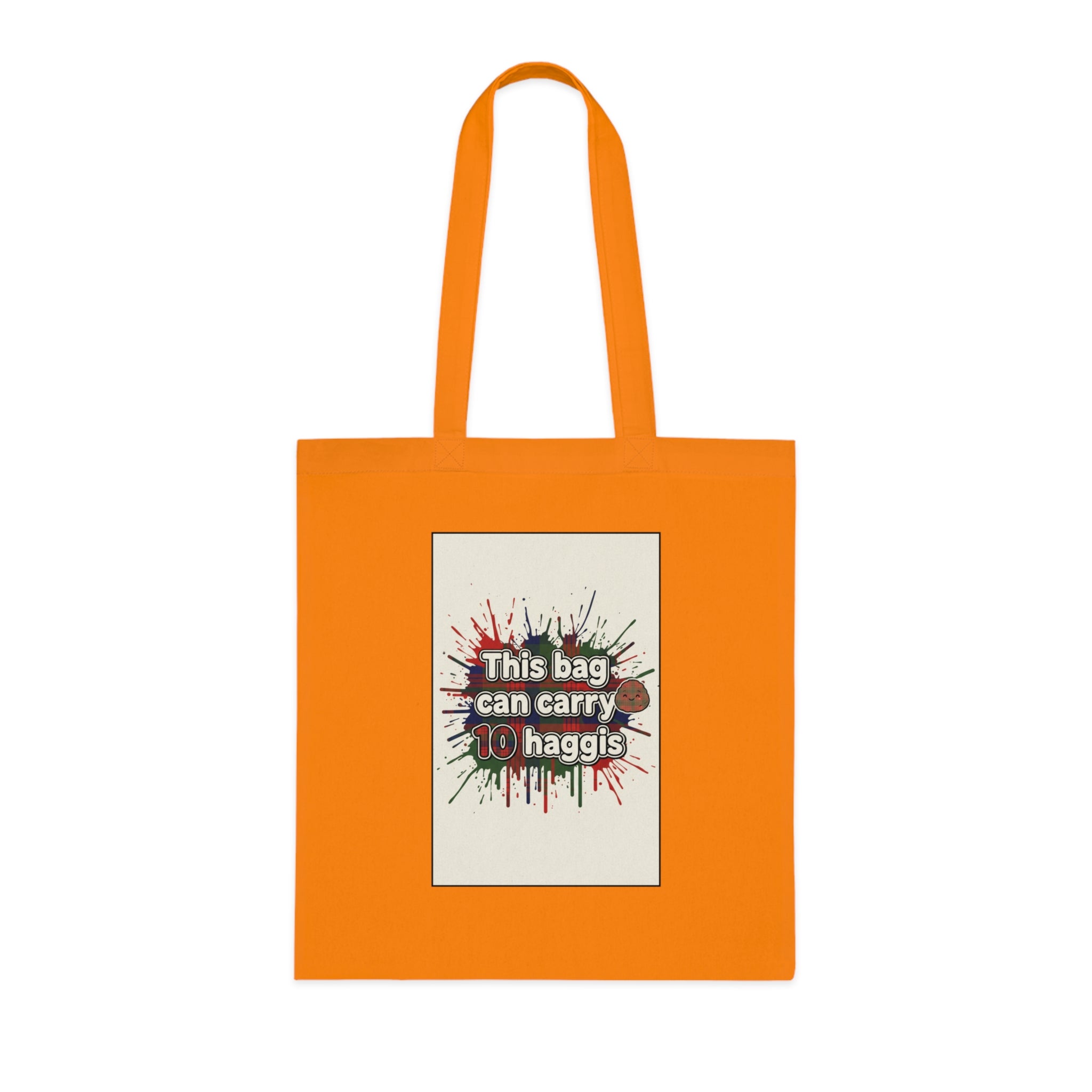 Cotton Tote — "This Bag Can Carry 10 Haggis" Funny Scottish Grocery Tote