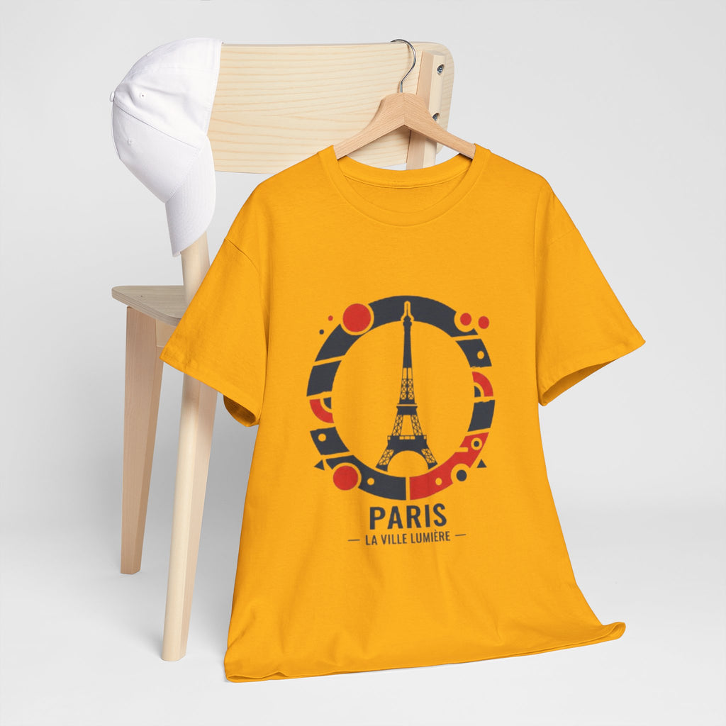 Paris Eiffel Tower Graphic Tee — 'Paris La Ville Lumière' Travel T‑Shirt