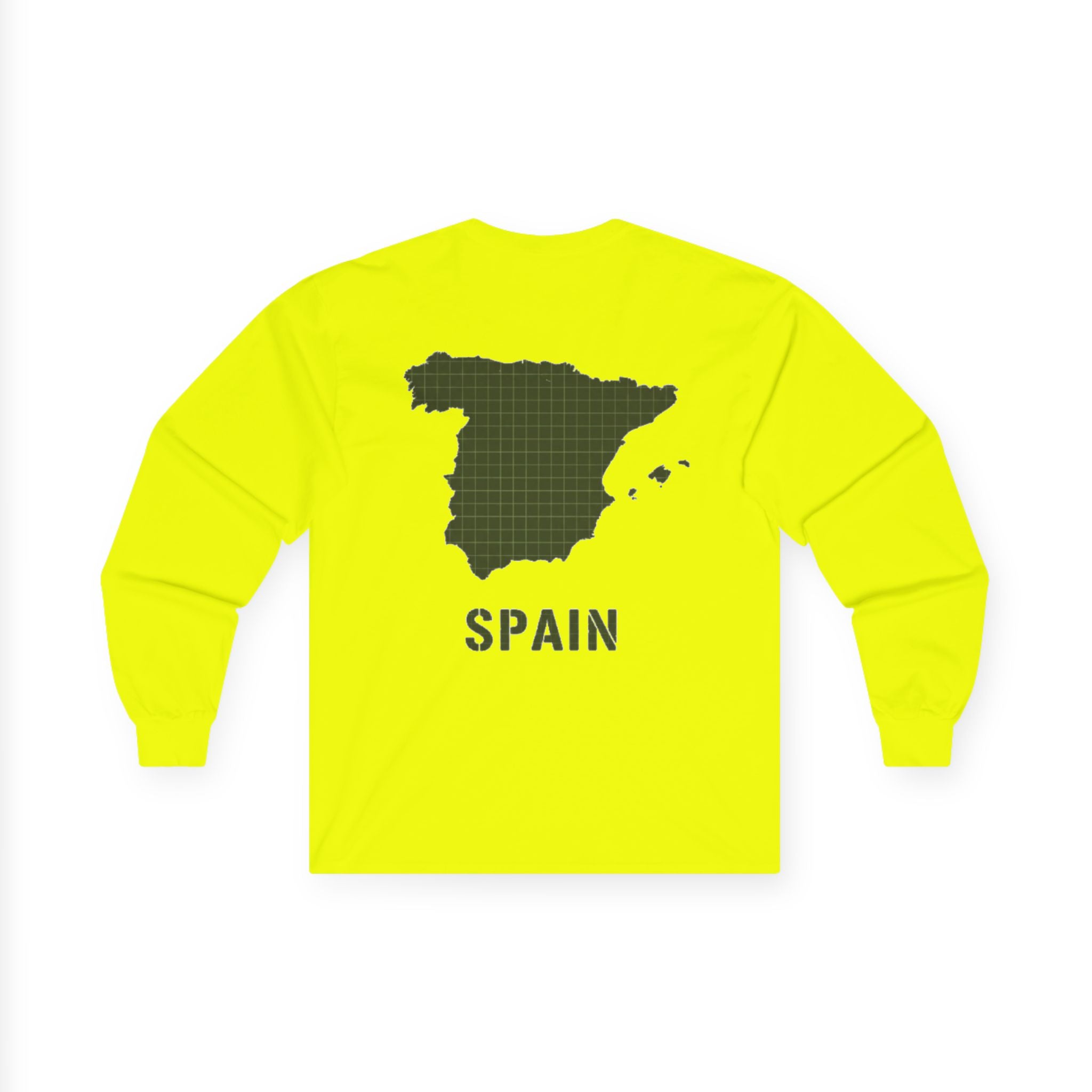 Spain Map Long Sleeve Tee — Gallus Logo Travel Shirt