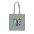 London? Having Buns! Big Ben Cartoon Cotton Tote Bag — Funny UK Travel Gift