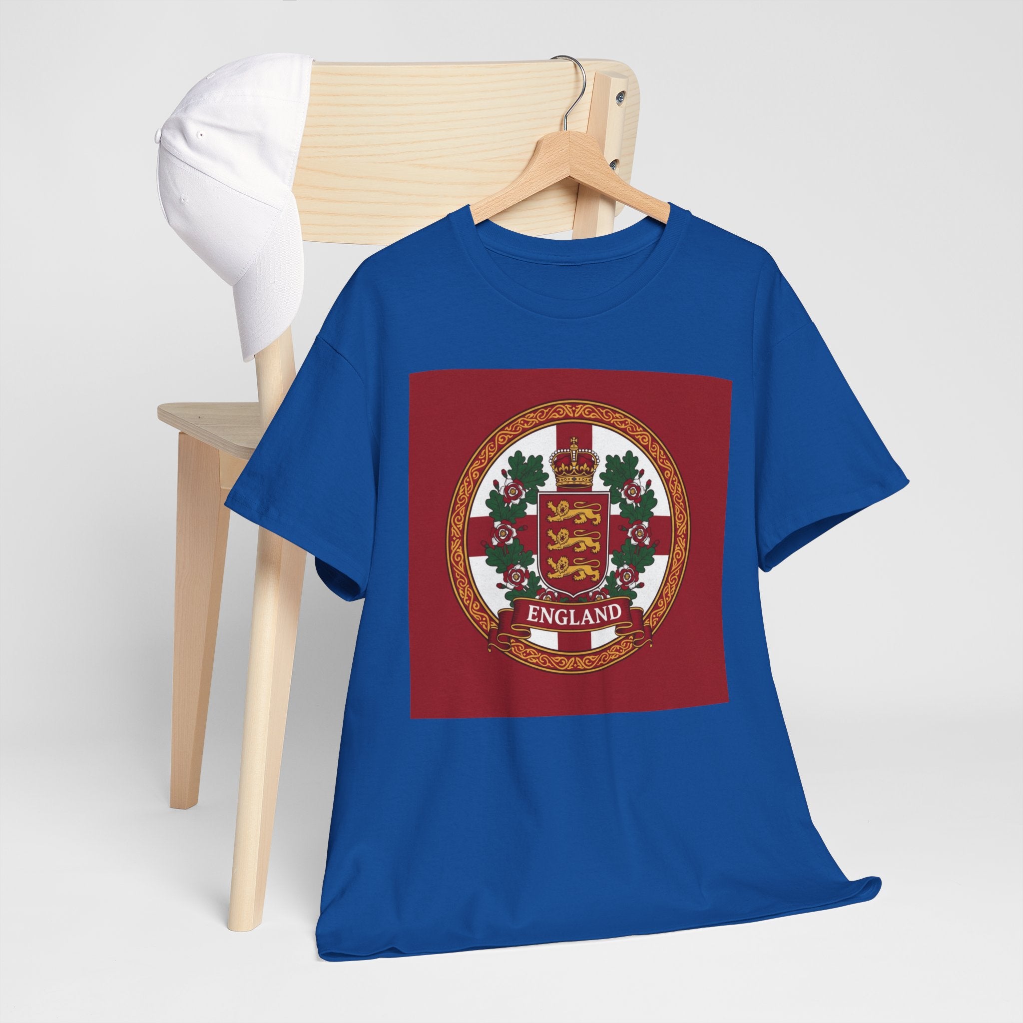 England Crest T-Shirt — Vintage Three Lions Football Tee