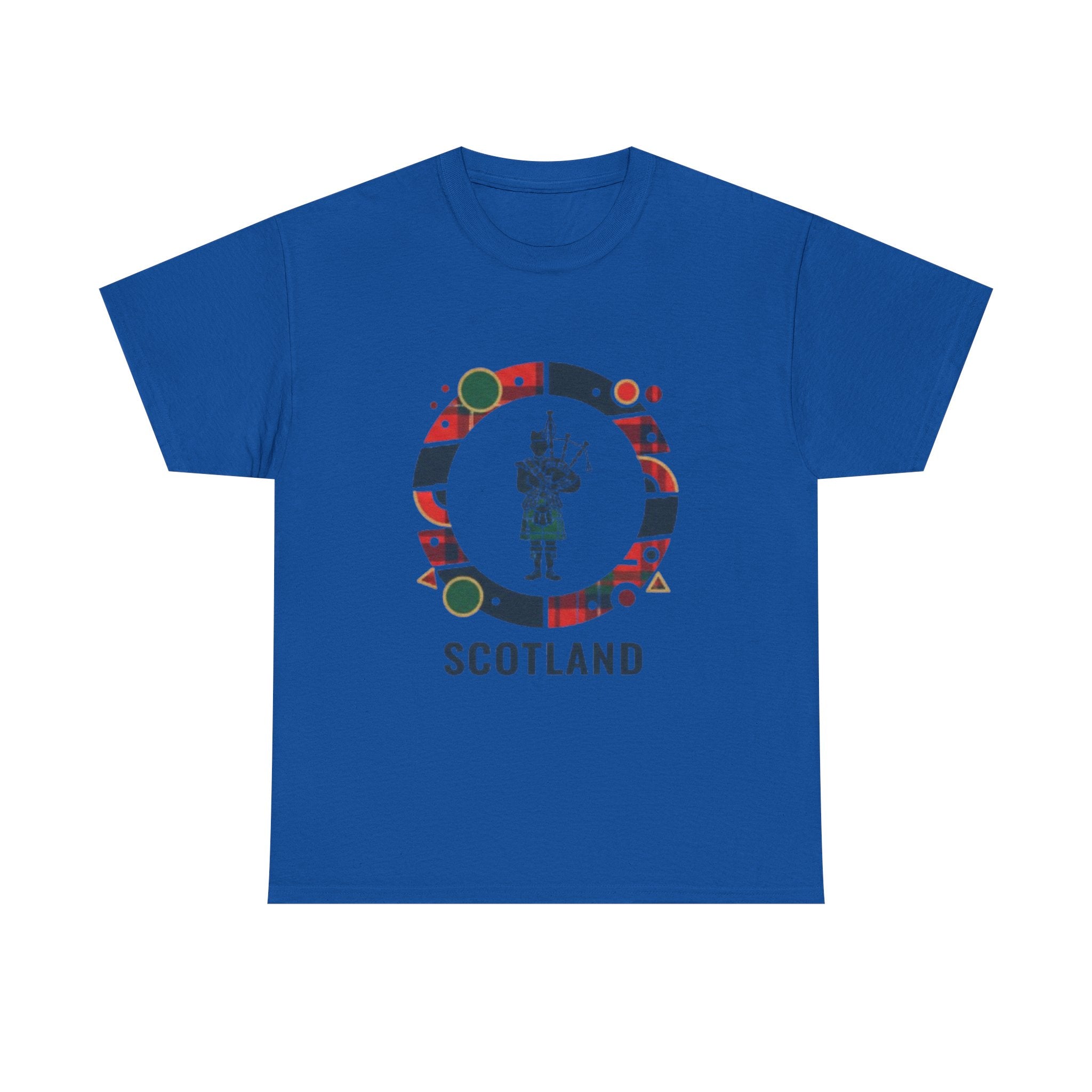 Scotland Bagpiper Graphic T‑Shirt — Scottish Travel Souvenir Tee