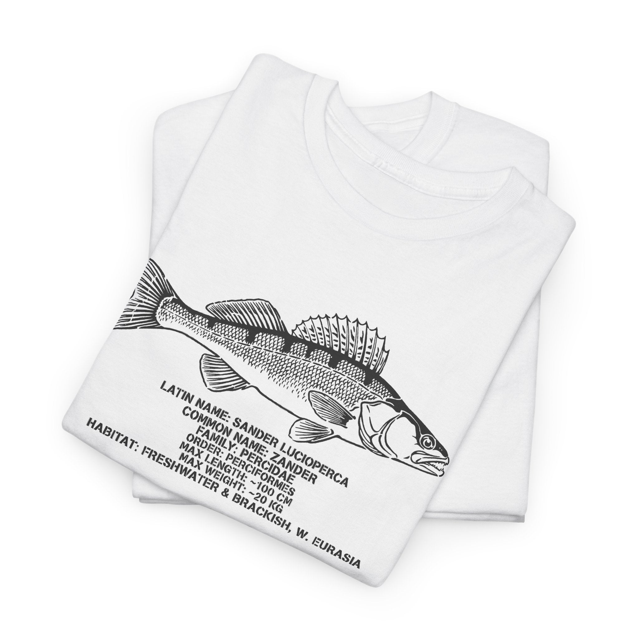 Walleye Fish (Zander) Illustration Tee | Fishing T-Shirt
