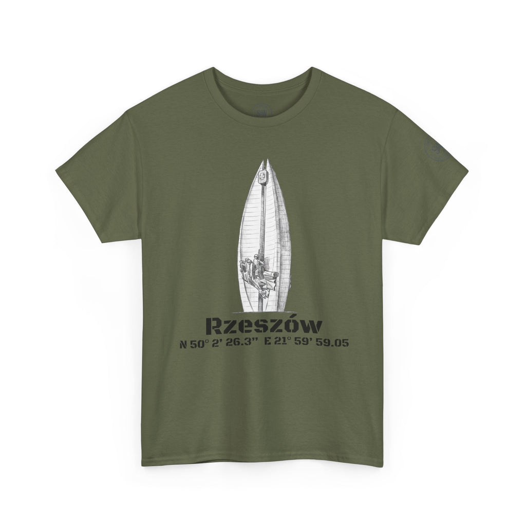 Rzeszów Coordinates T‑Shirt — City Landmark  Sketch Tee
