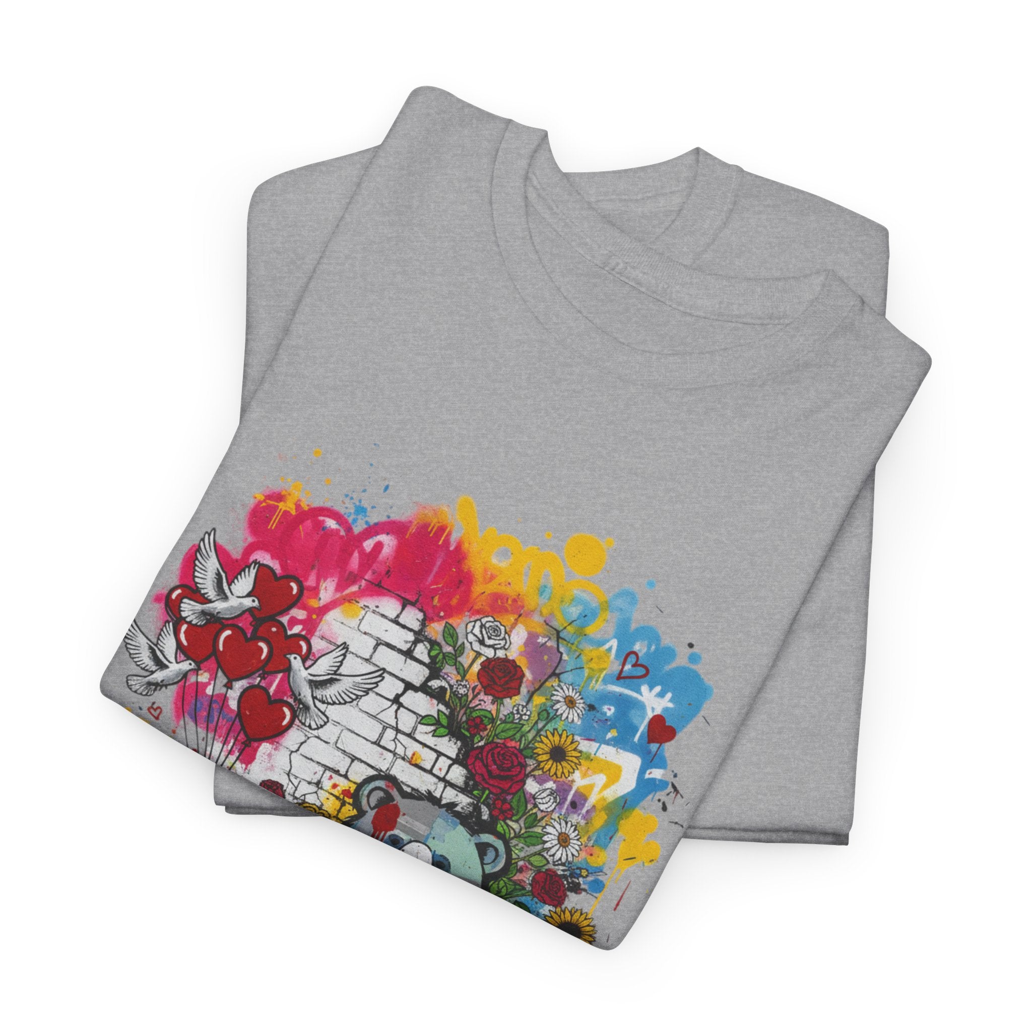 Graffiti Bear T-Shirt — Colourful Street Art Bear Graphic Tee