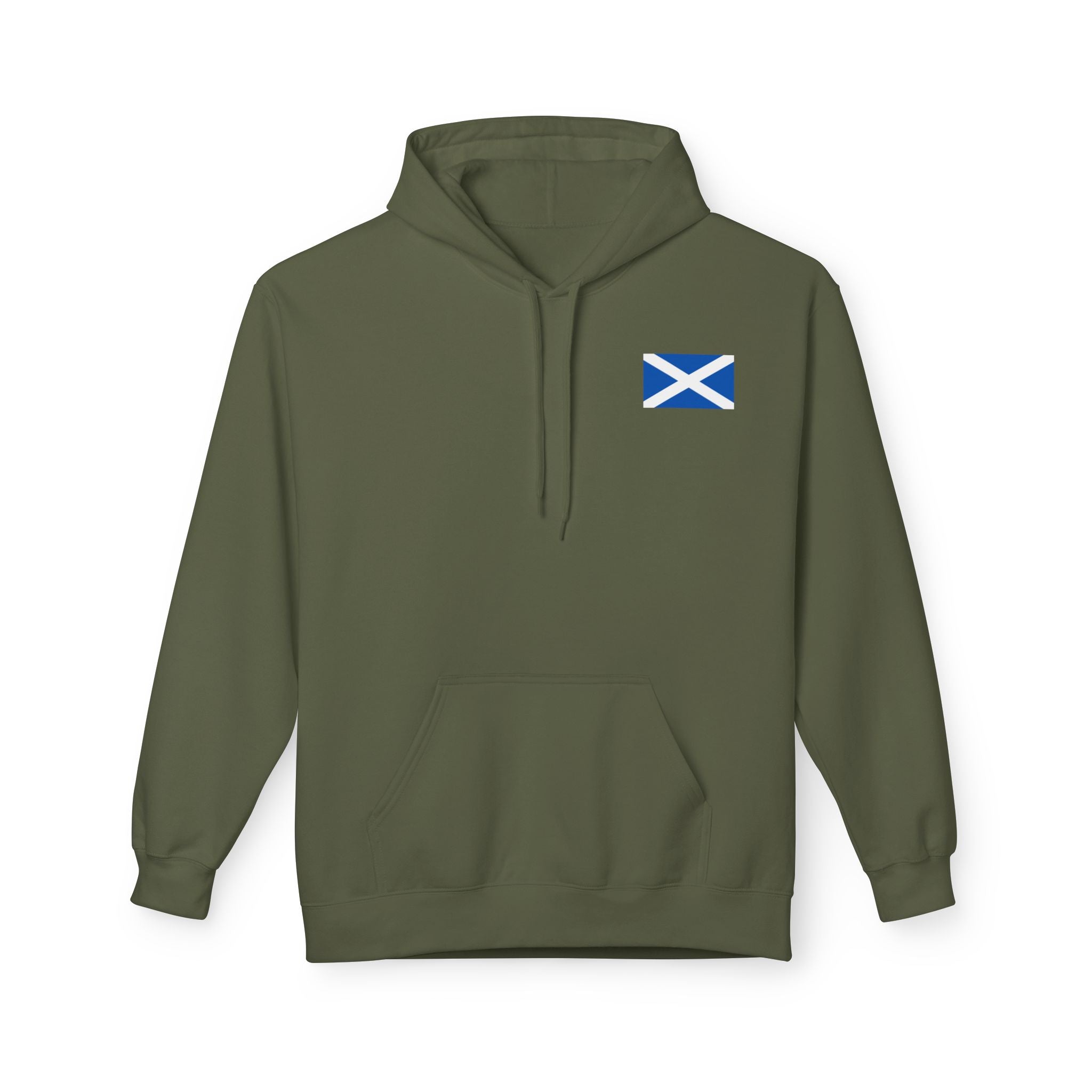 Scottish Hoodie — "Scottish & Proud" Vintage Stag Graphic Pullover