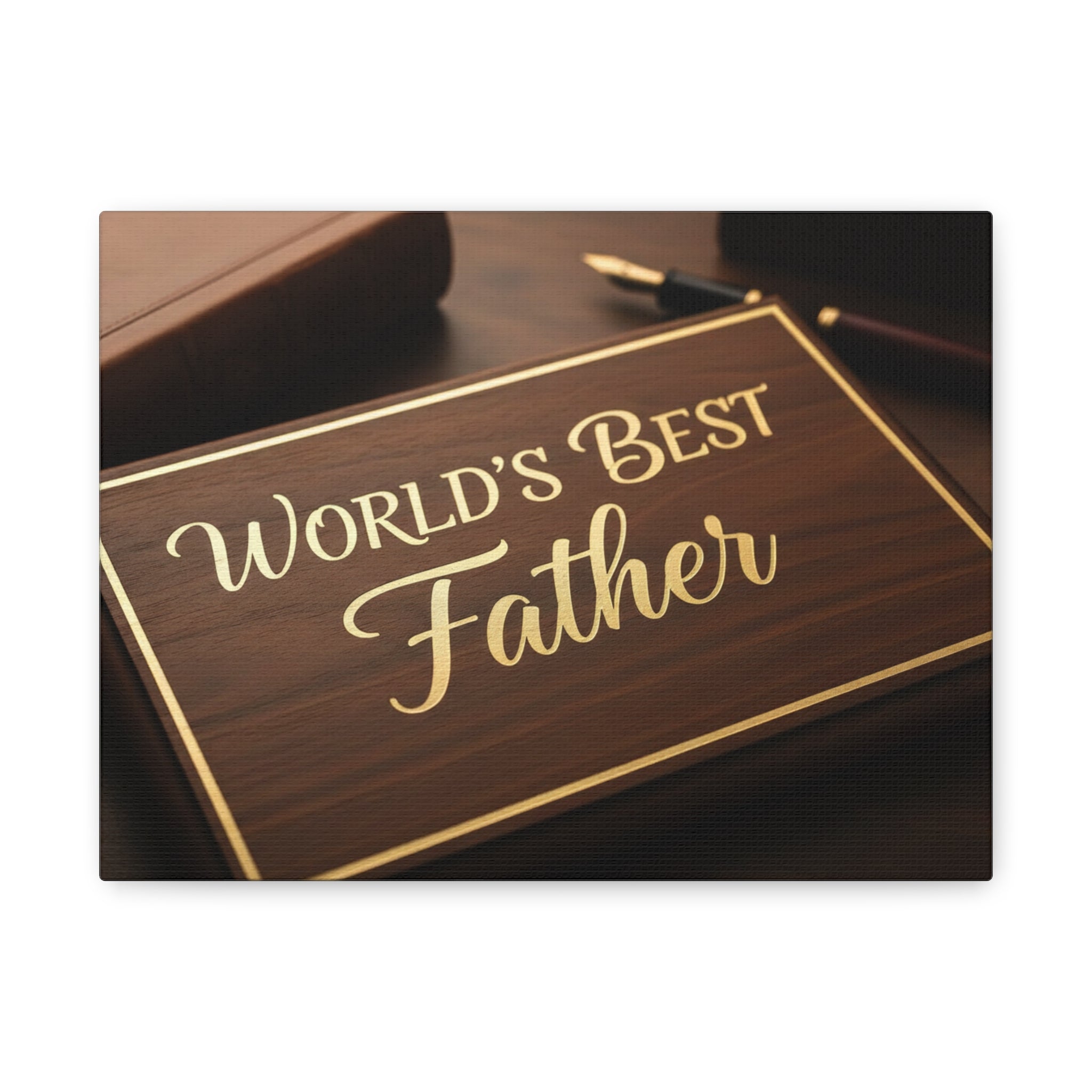 World's Best Father Matte Canvas Wall Art