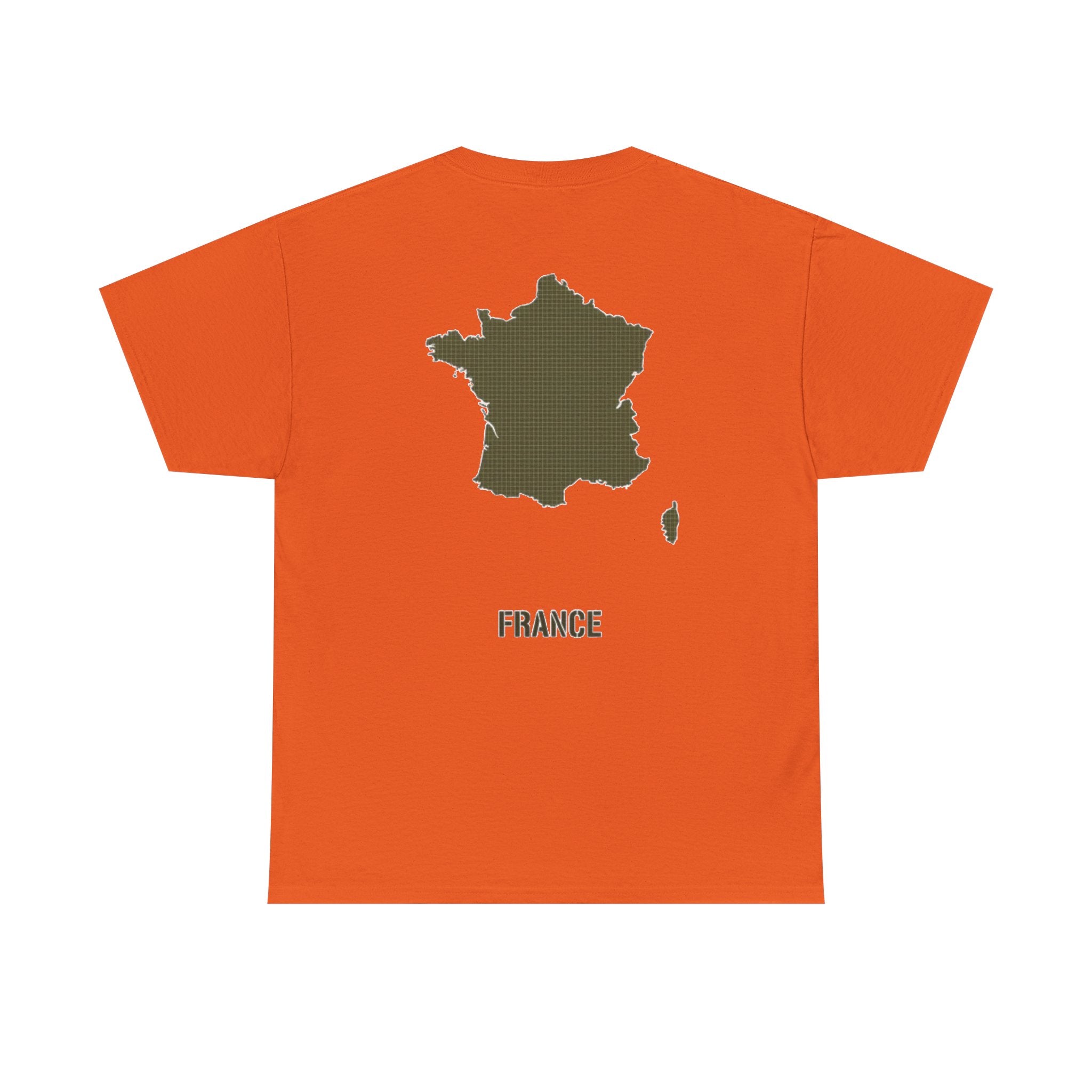 France Map T‑Shirt — Minimal Grunge Outline Tee