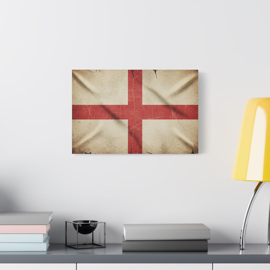 English Flag St. George’s Cross Vintage Flag Canvas