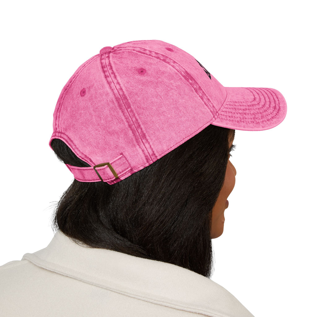 Vintage Embroidered Cap – Distressed Gray ‘GALLUS’ Patch Hat