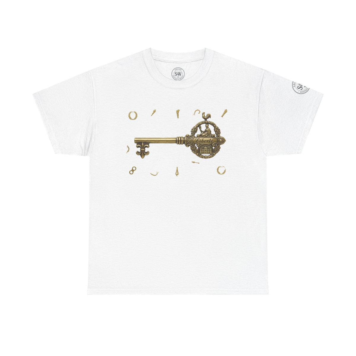 Bastille Key French Revolution history T-shirt