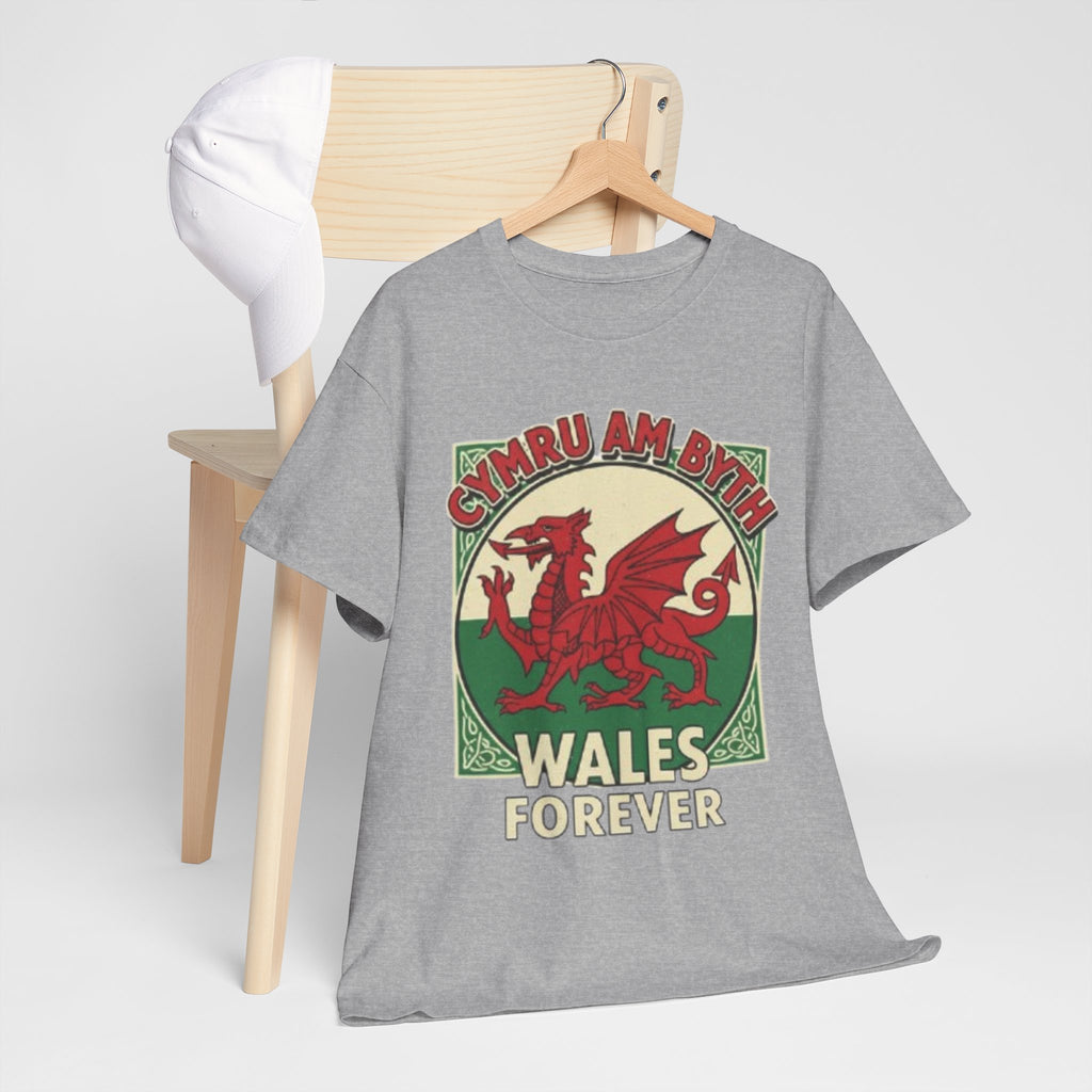 Wales Forever T-Shirt — Cymru Am Byth Retro Welsh Dragon Tee