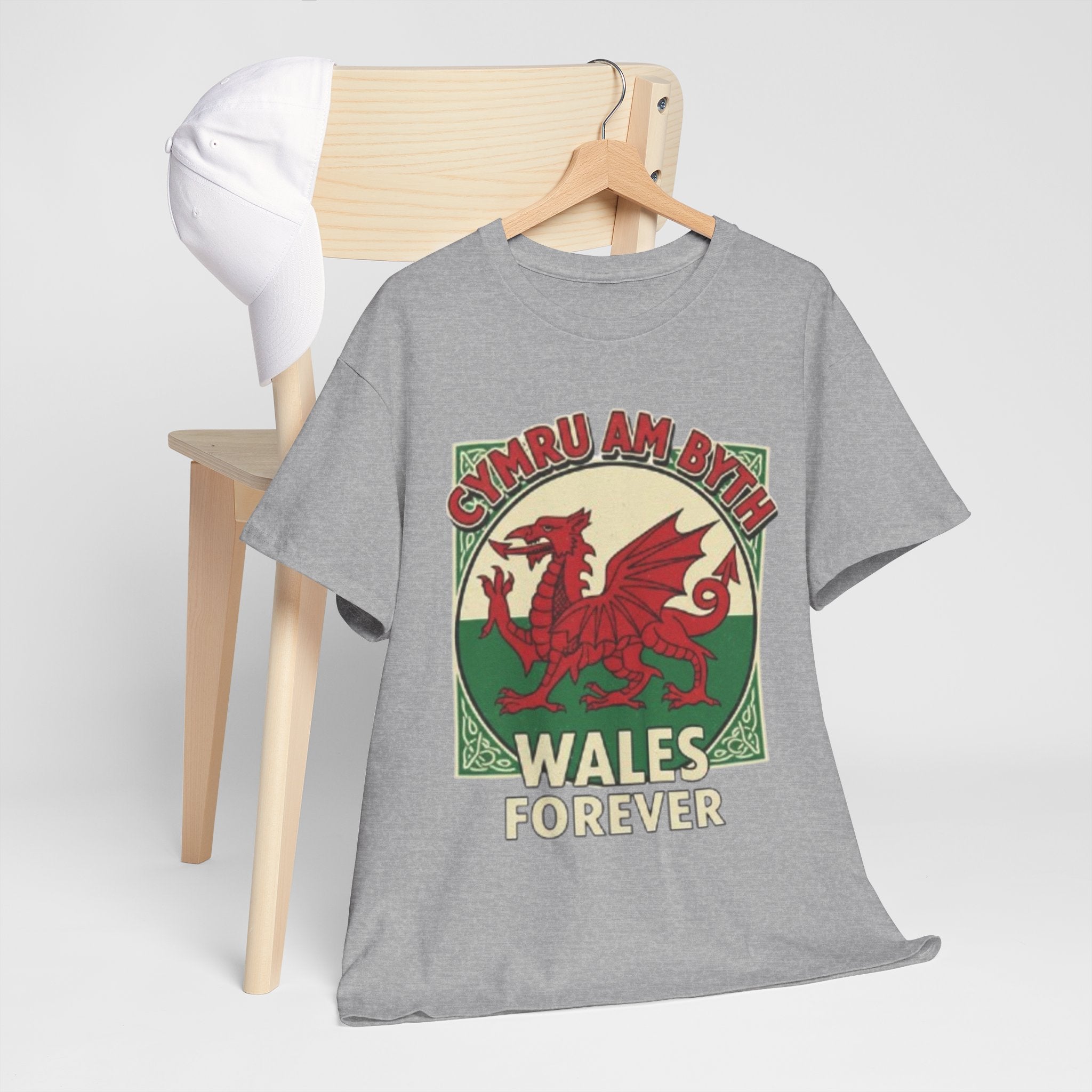 Wales Forever T-Shirt — Cymru Am Byth Retro Welsh Dragon Tee