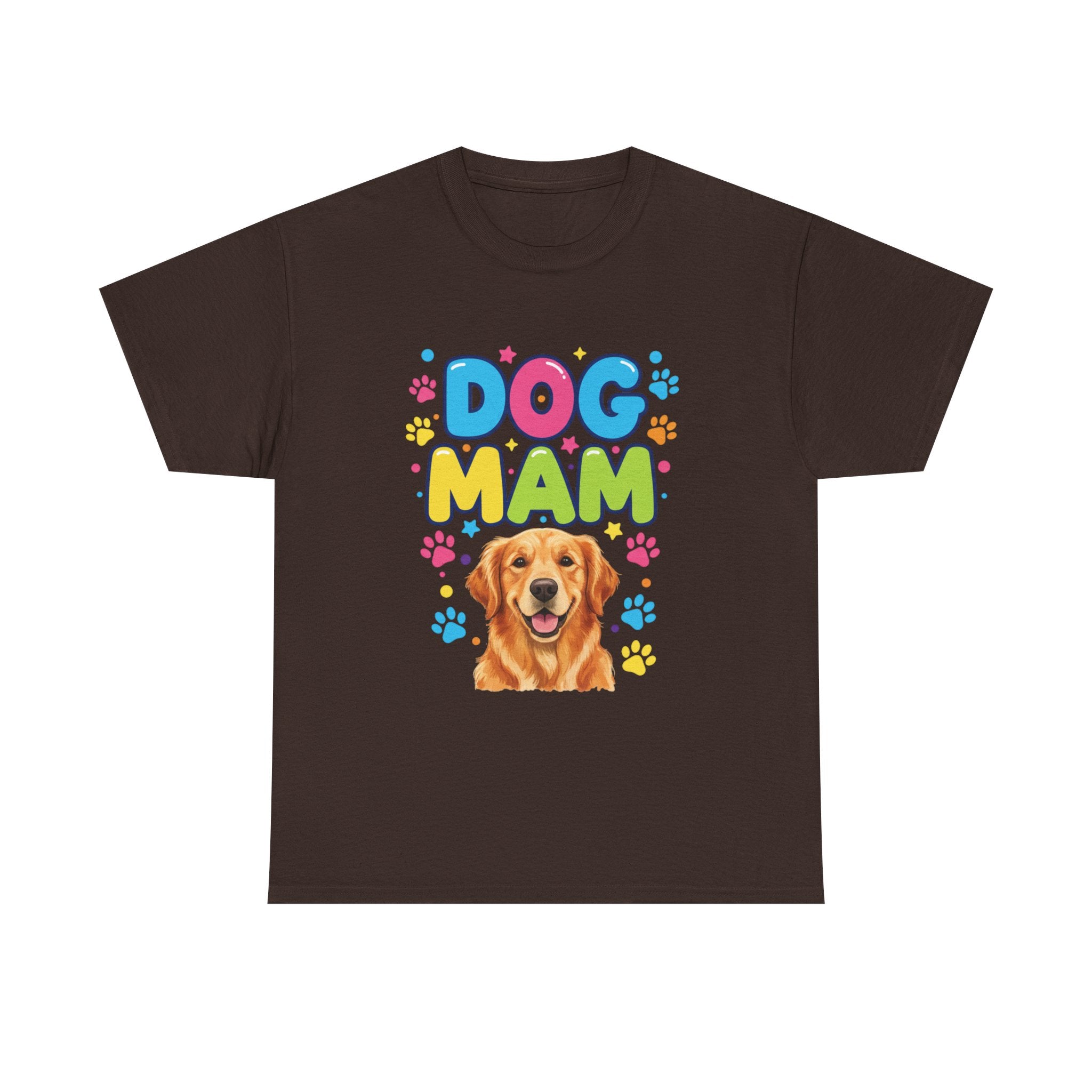 Dog Mam T-Shirt — Cute Colorful "Dog Mam" Graphic Tee for Dog Lovers