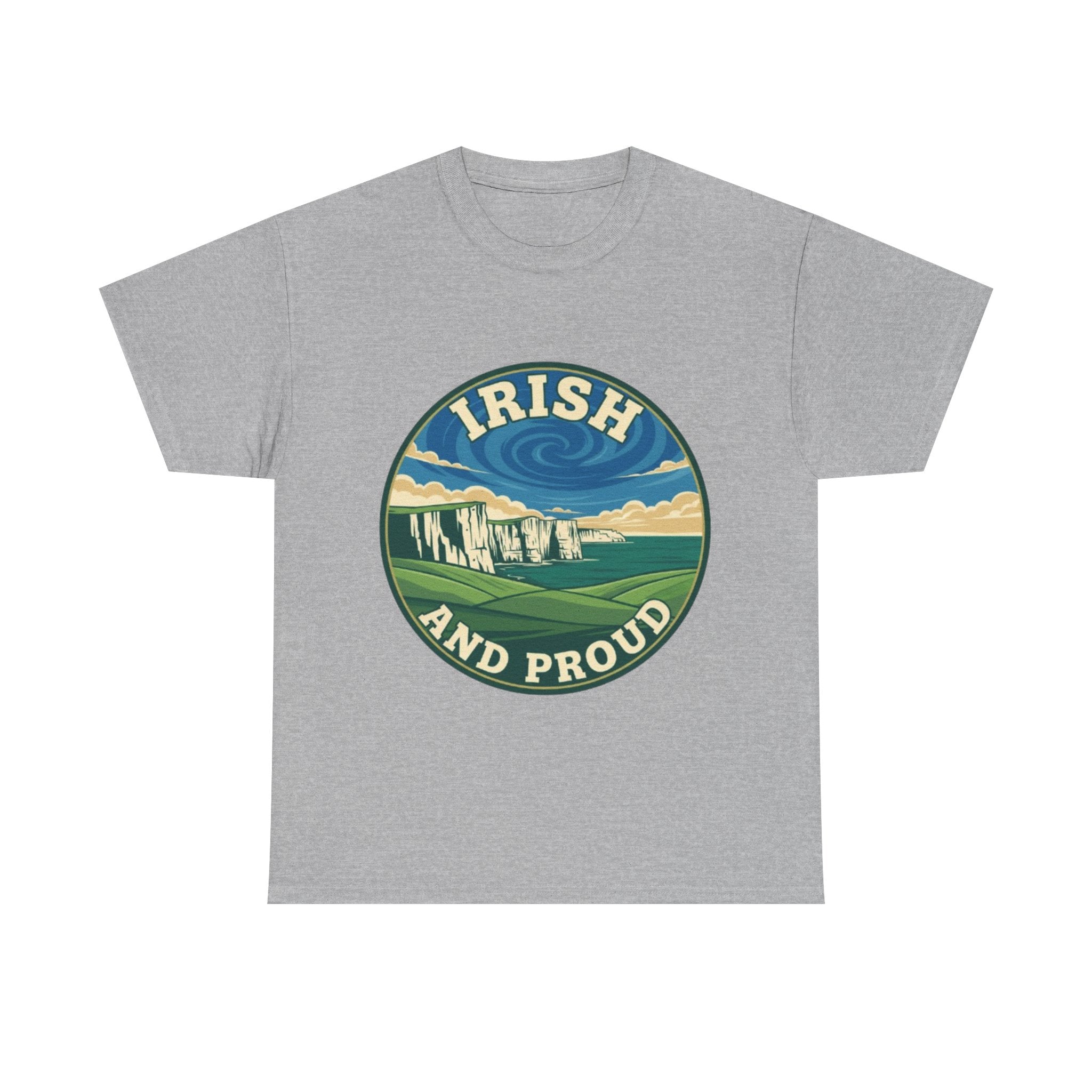 Irish and Proud T-Shirt — Scenic Cliffs Vintage St. Patrick’s Day Tee