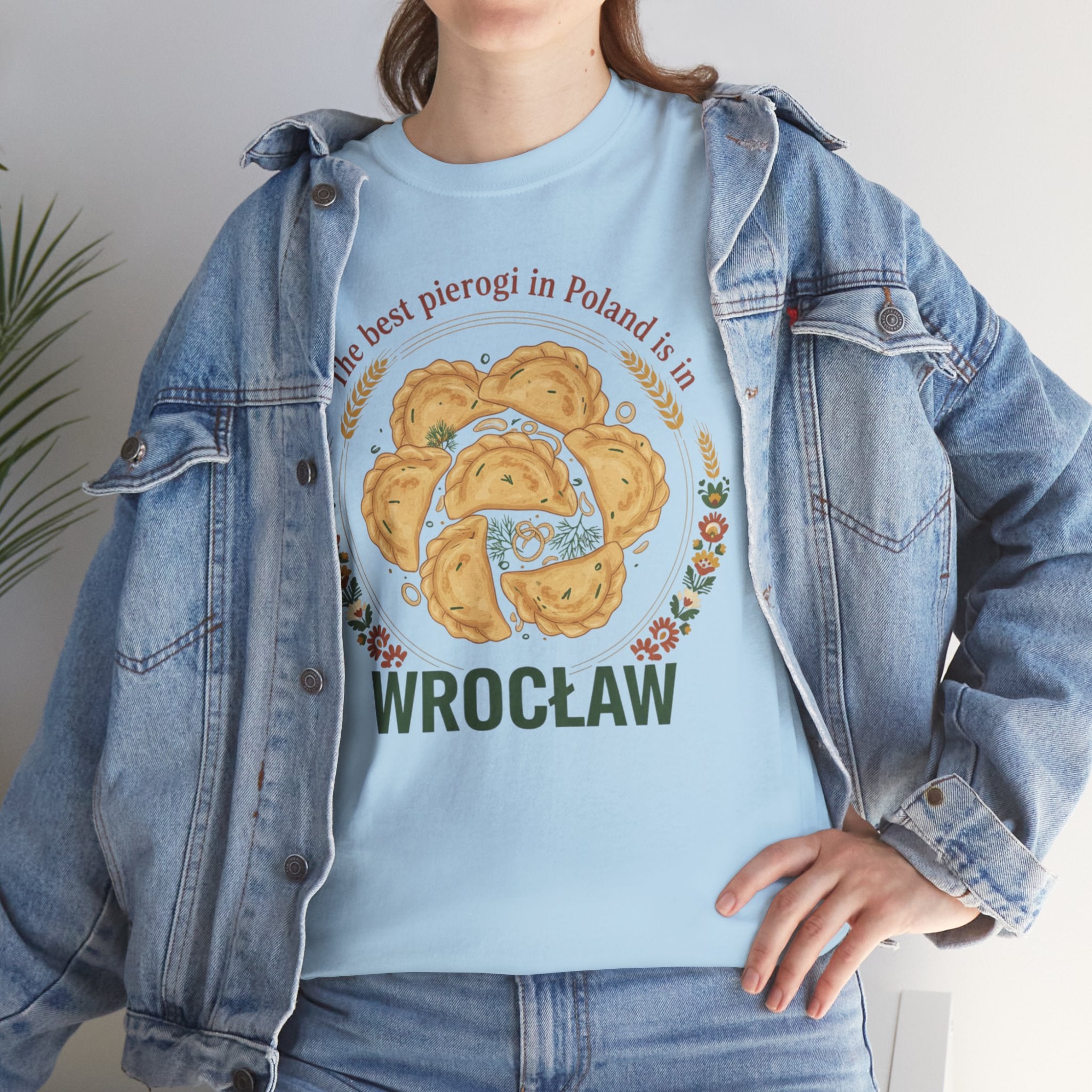 Wrocław Pierogi T-Shirt — "The best pierogi in Poland is in" Polish Food Tee