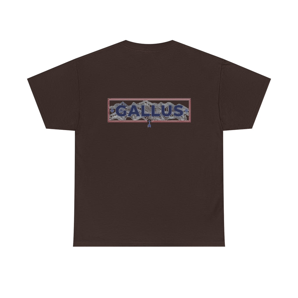 Gallus Logo T-Shirt — Minimal Retro Chest & Back Graphic Tee