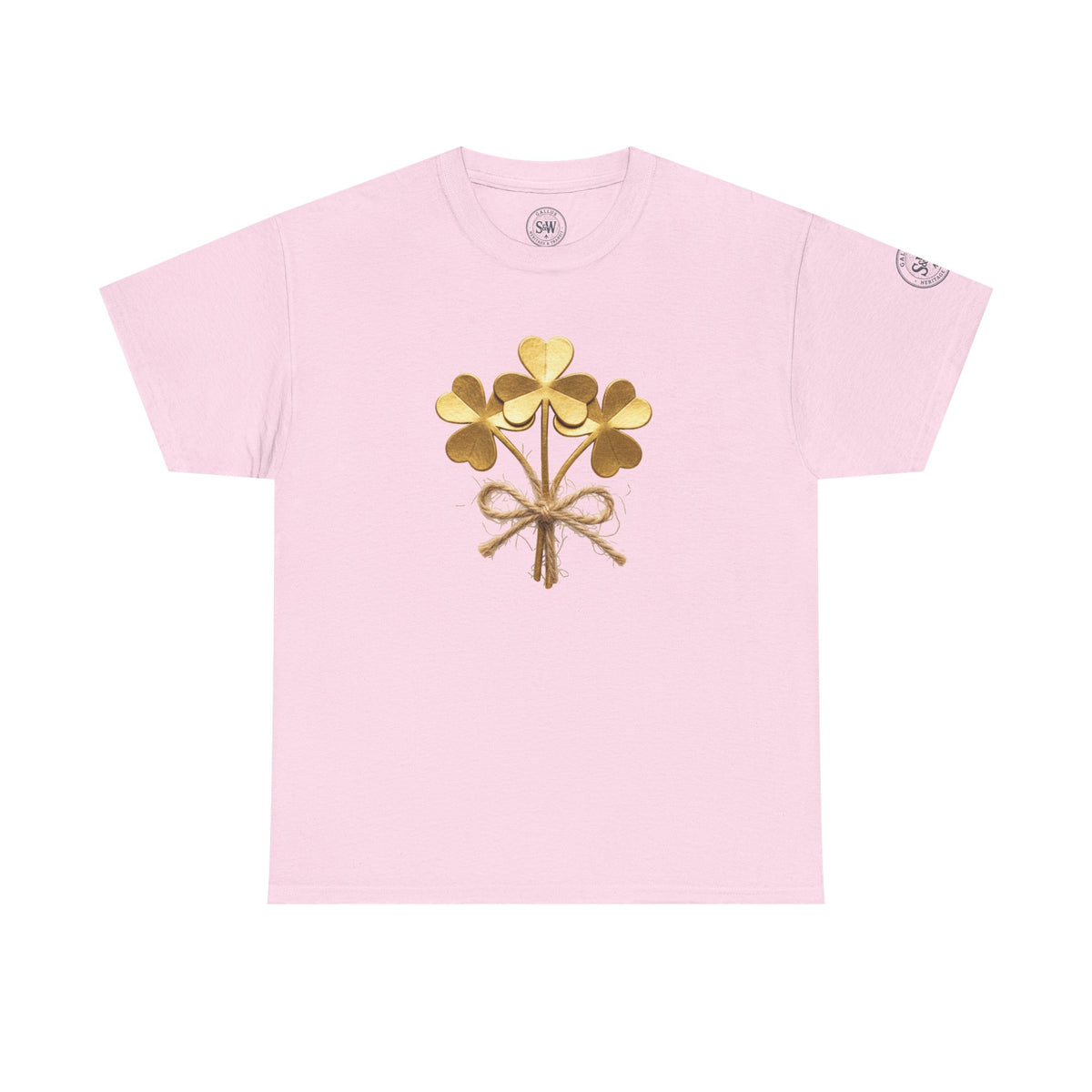 Shamrock Bouquet T-Shirt — Irish Clover Heritage Tee — product image 11