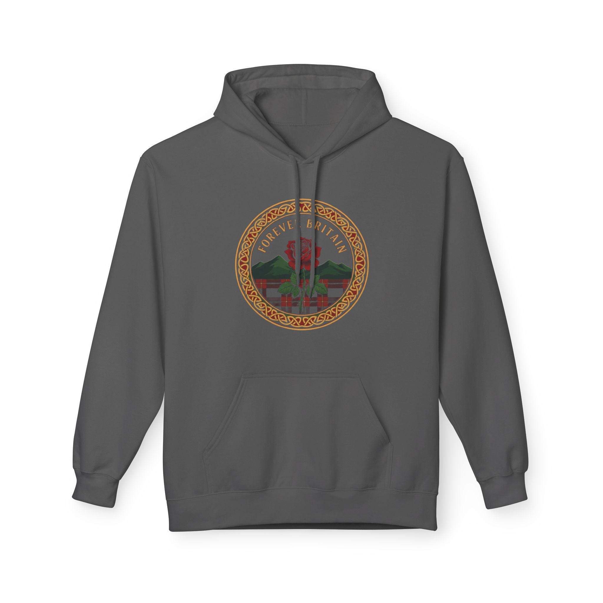Forever British Vintage Seal Hoodie — Retro UK Crest Pullover