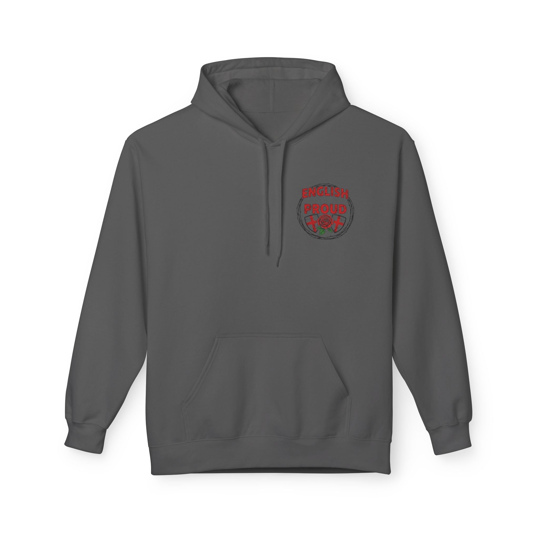 England Rose Hoodie – Vintage Floral Emblem Pullover
