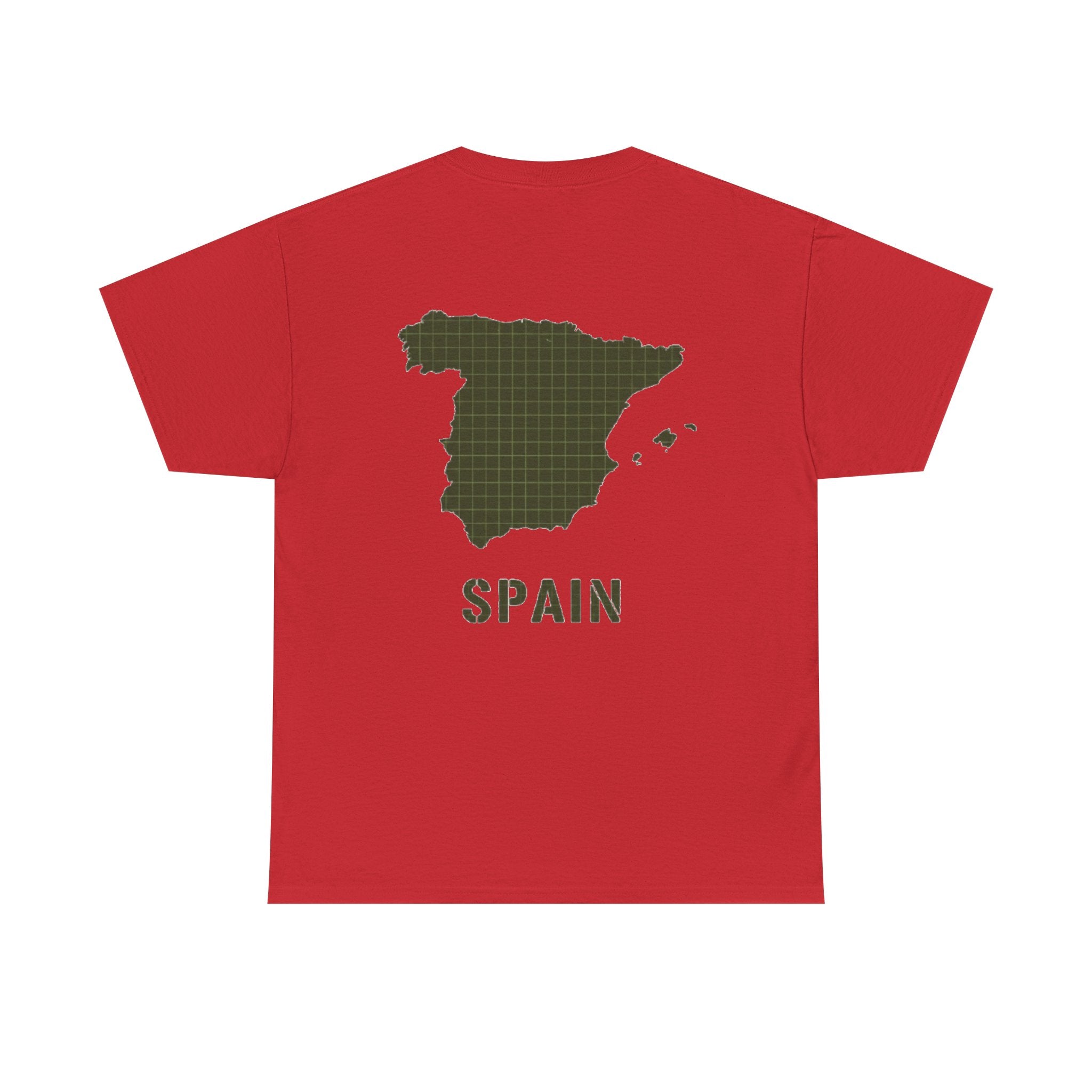 Gallus Spain Map T‑Shirt — Vintage Grid Spain Map Tee