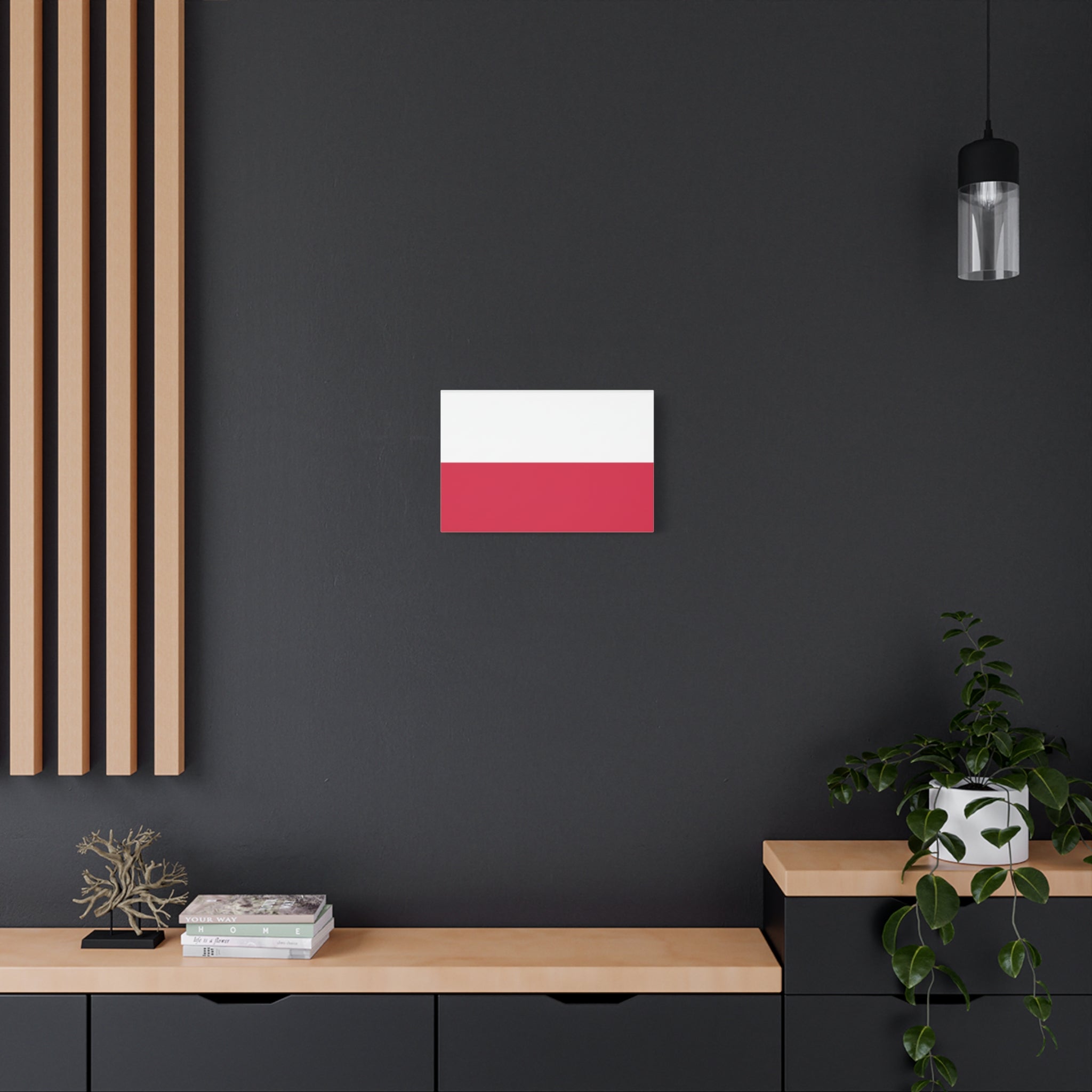 Polish Flag Matte Canvas Print — Stretched 1.25" Wall Art
