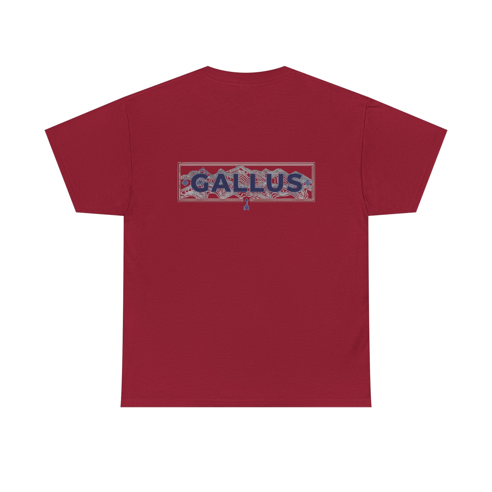 Gallus Logo T-Shirt — Minimal Retro Chest & Back Graphic Tee