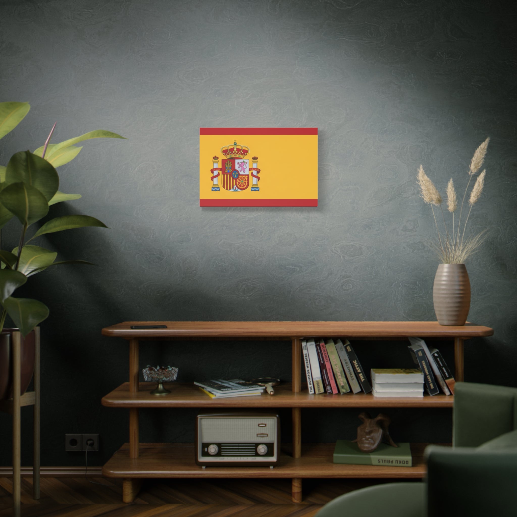 Spanish Flag Matte Canvas Print — Stretched Wall Art (1.25")
