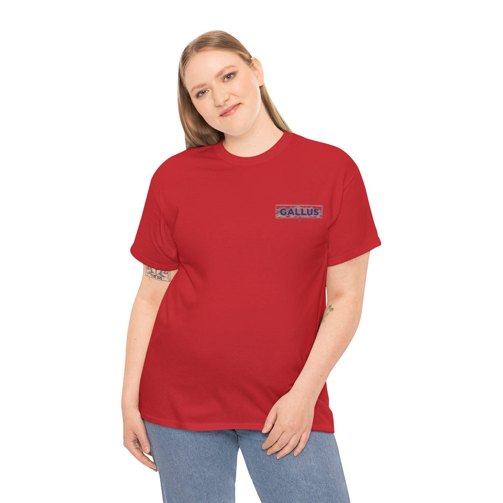 Gallus Logo Tee — Minimal Chest Patch White T-Shirt