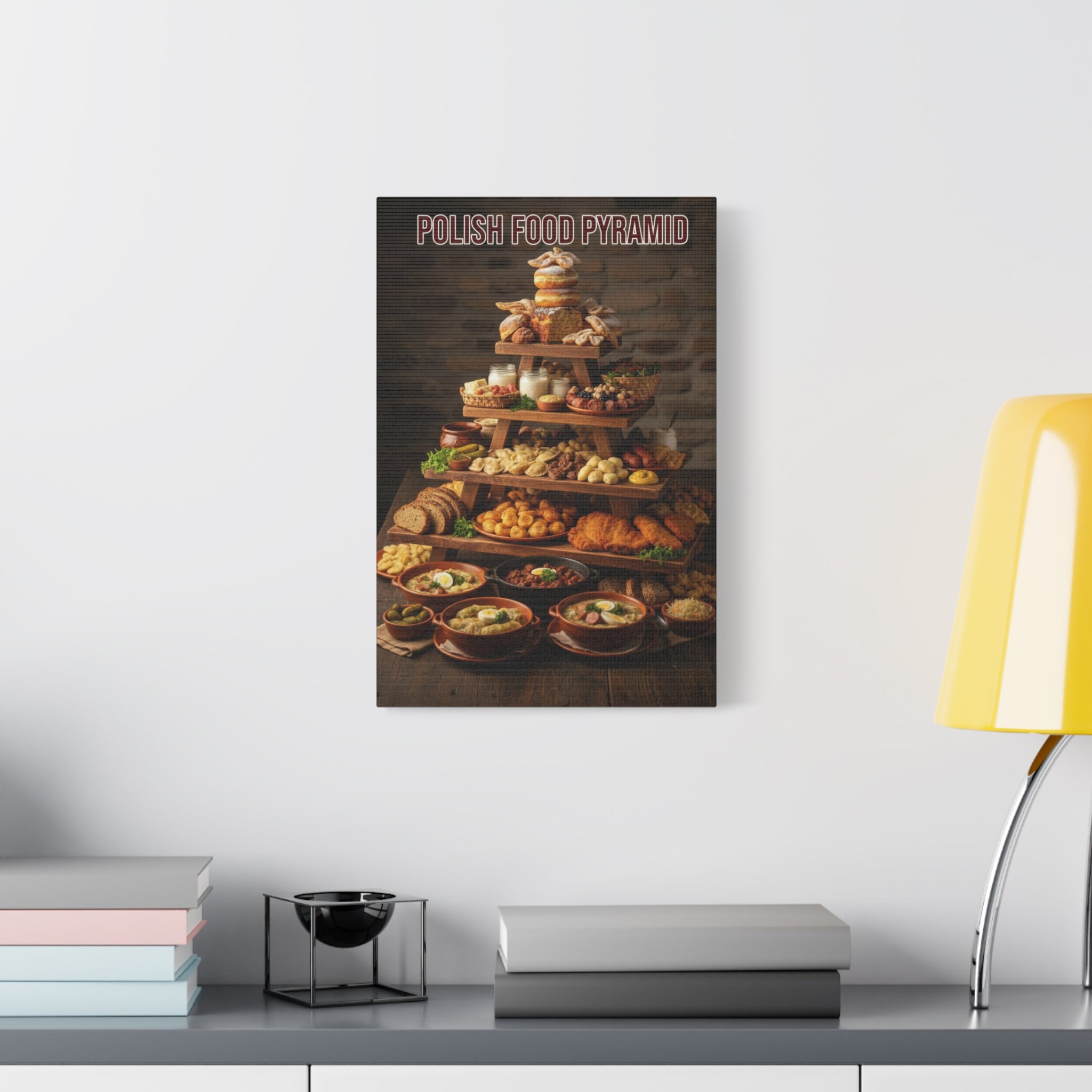 Polish Food Pyramid Canvas Wall Art