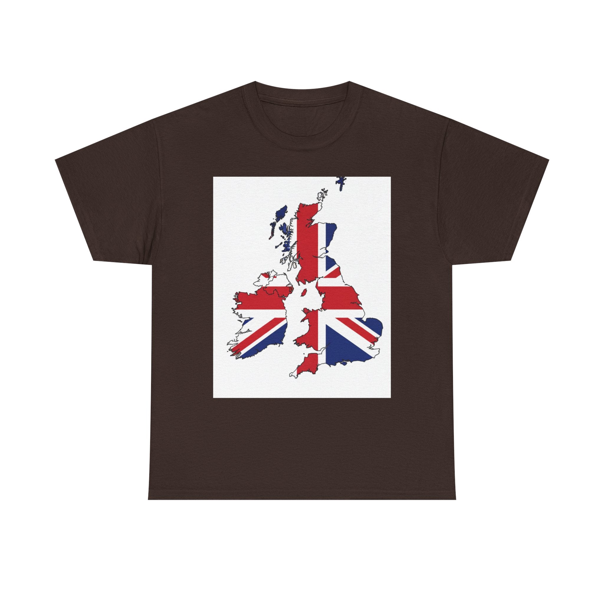 UK Map Flag T-Shirt — British Union Jack Graphic Tee