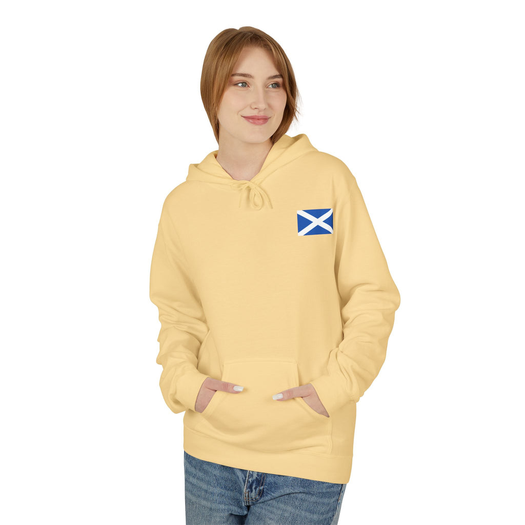 Scottish Hoodie — "Scottish & Proud" Vintage Stag Graphic Pullover